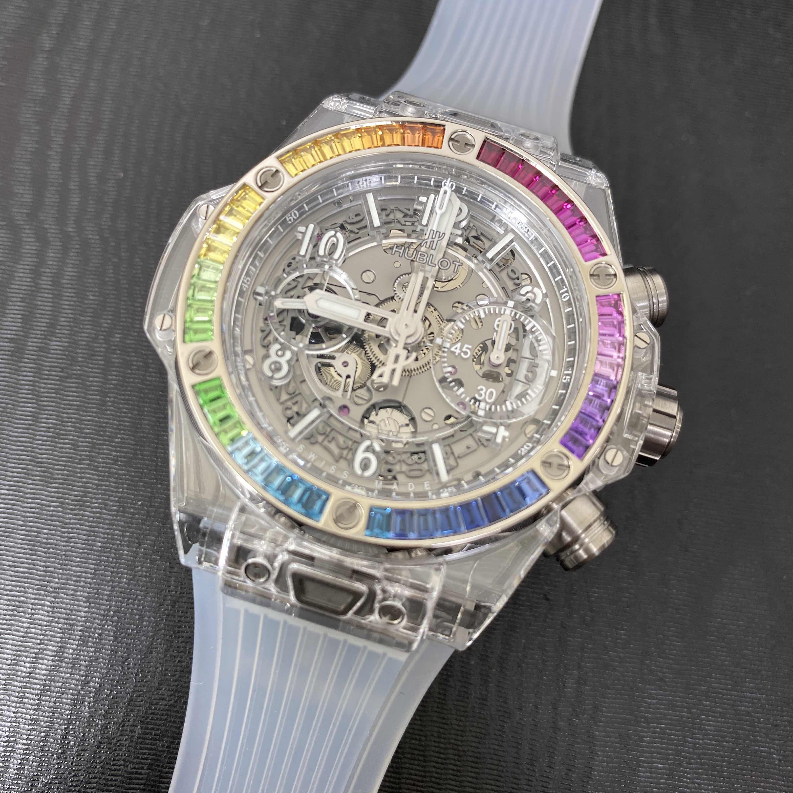 Hublot 441.JX.4802.RT.4099 BIG BANG Automatic 18kt White Gold & Sapphire