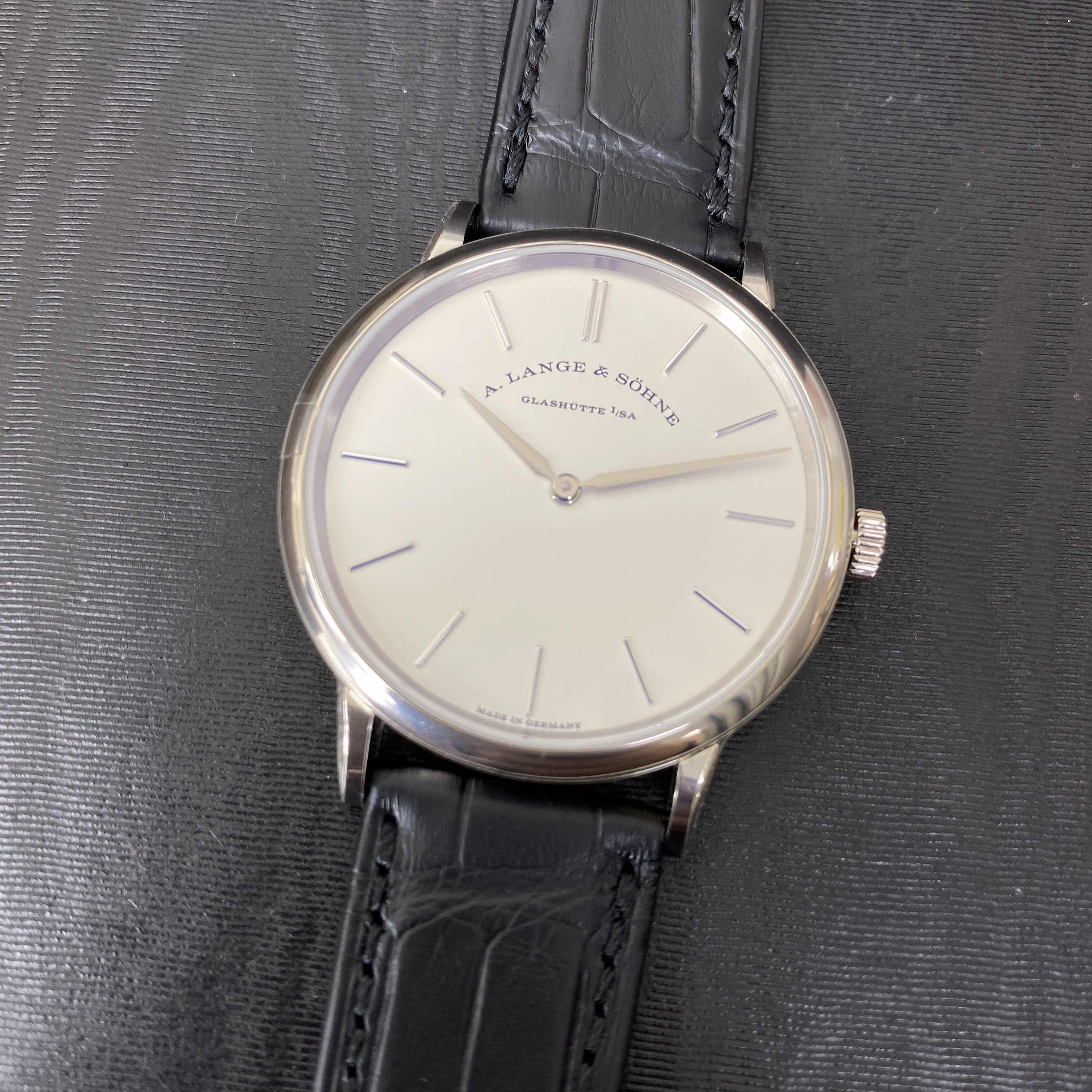 A Lange & Sohne 201.027 SAXONIA Manual Wind 18kt White Gold