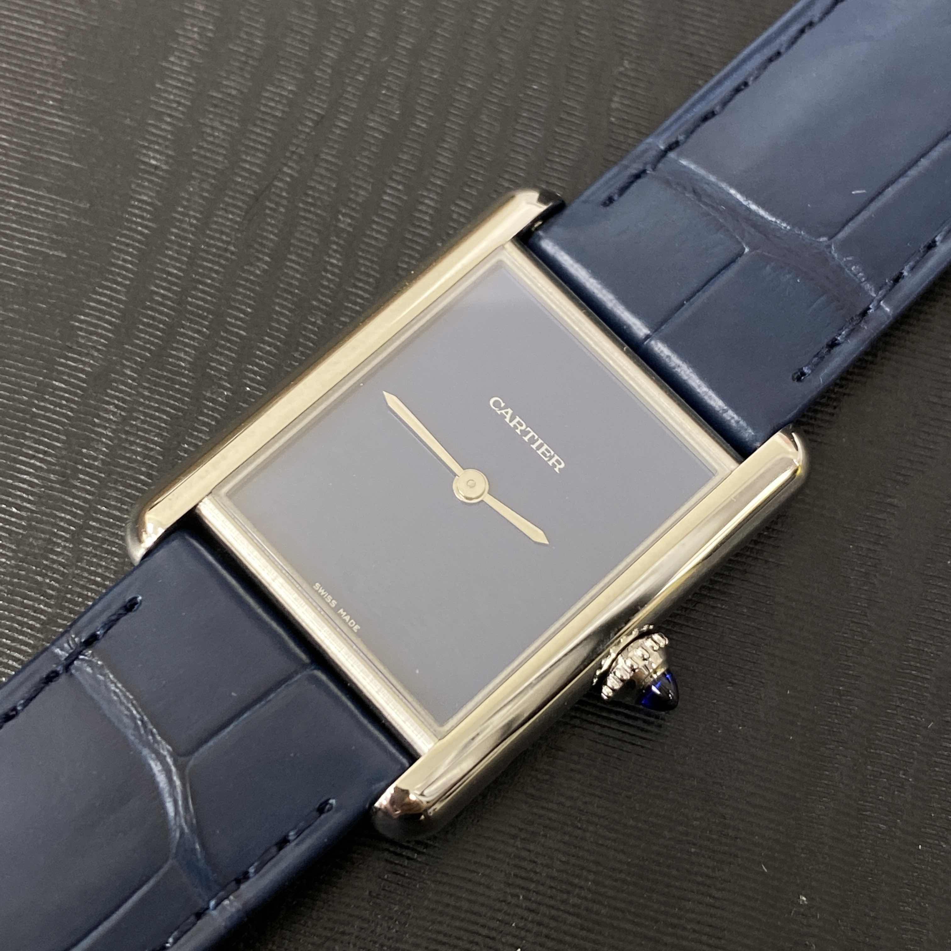Cartier WSTA0055 TANK Quartz Stainless Steel