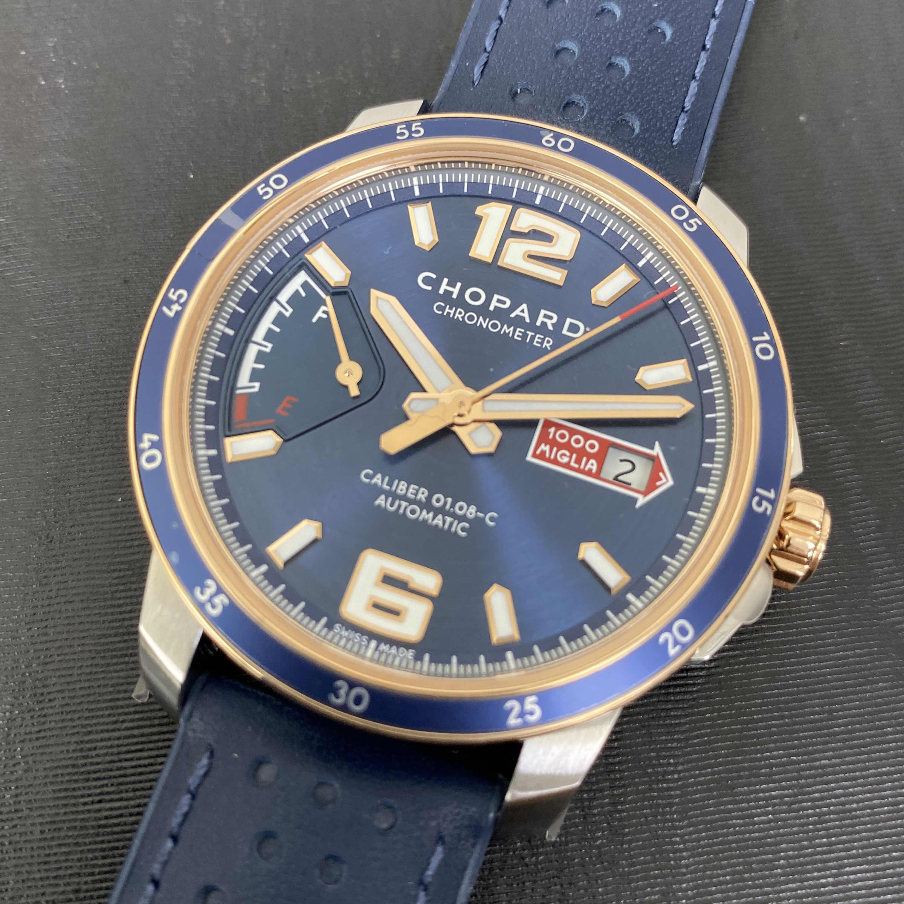 Chopard 168566-6002 MILLE MIGLIA GT XL Automatic 18kt Rose Gold & Steel