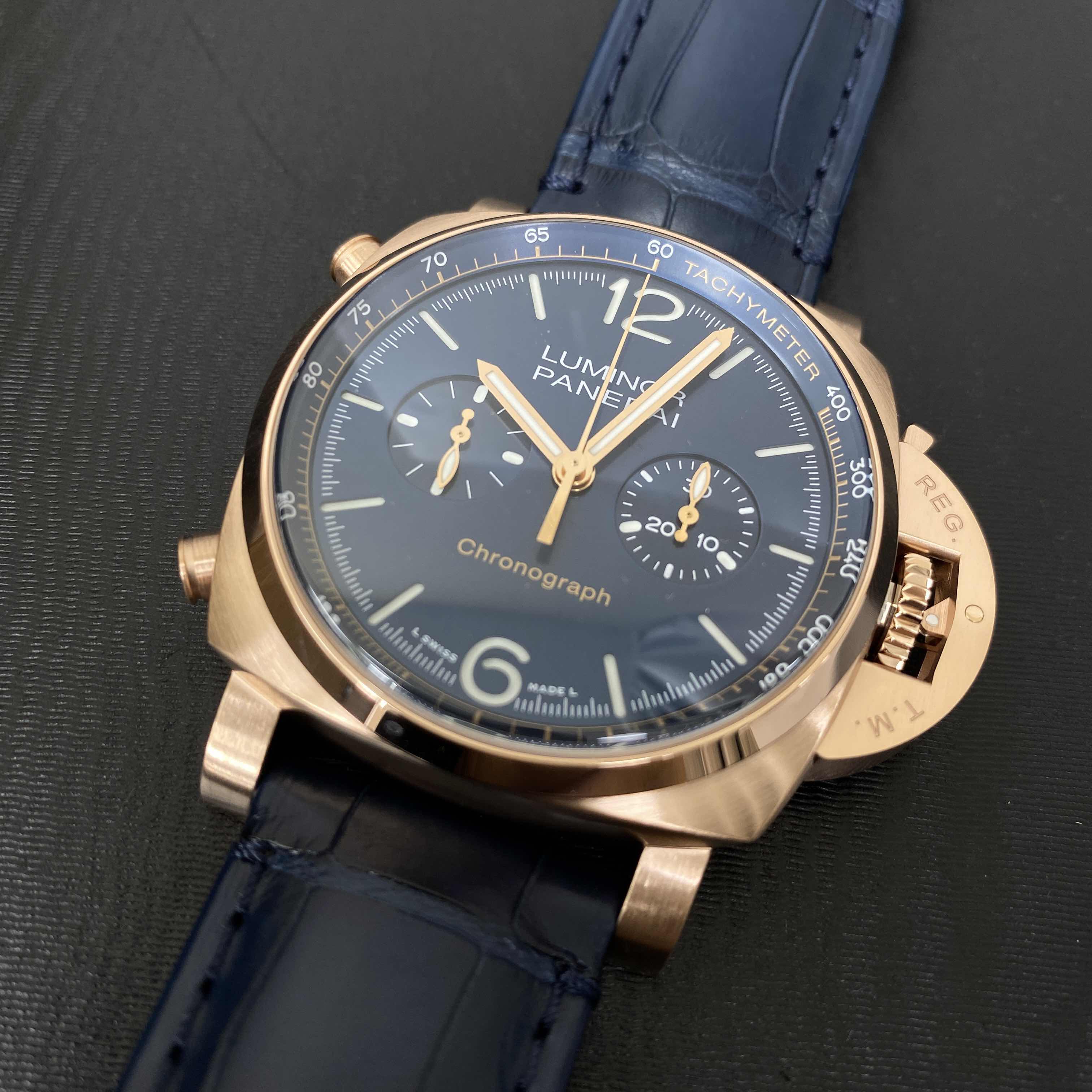 Panerai PAM01111 LUMINOR Manual Wind 18kt Rose Gold