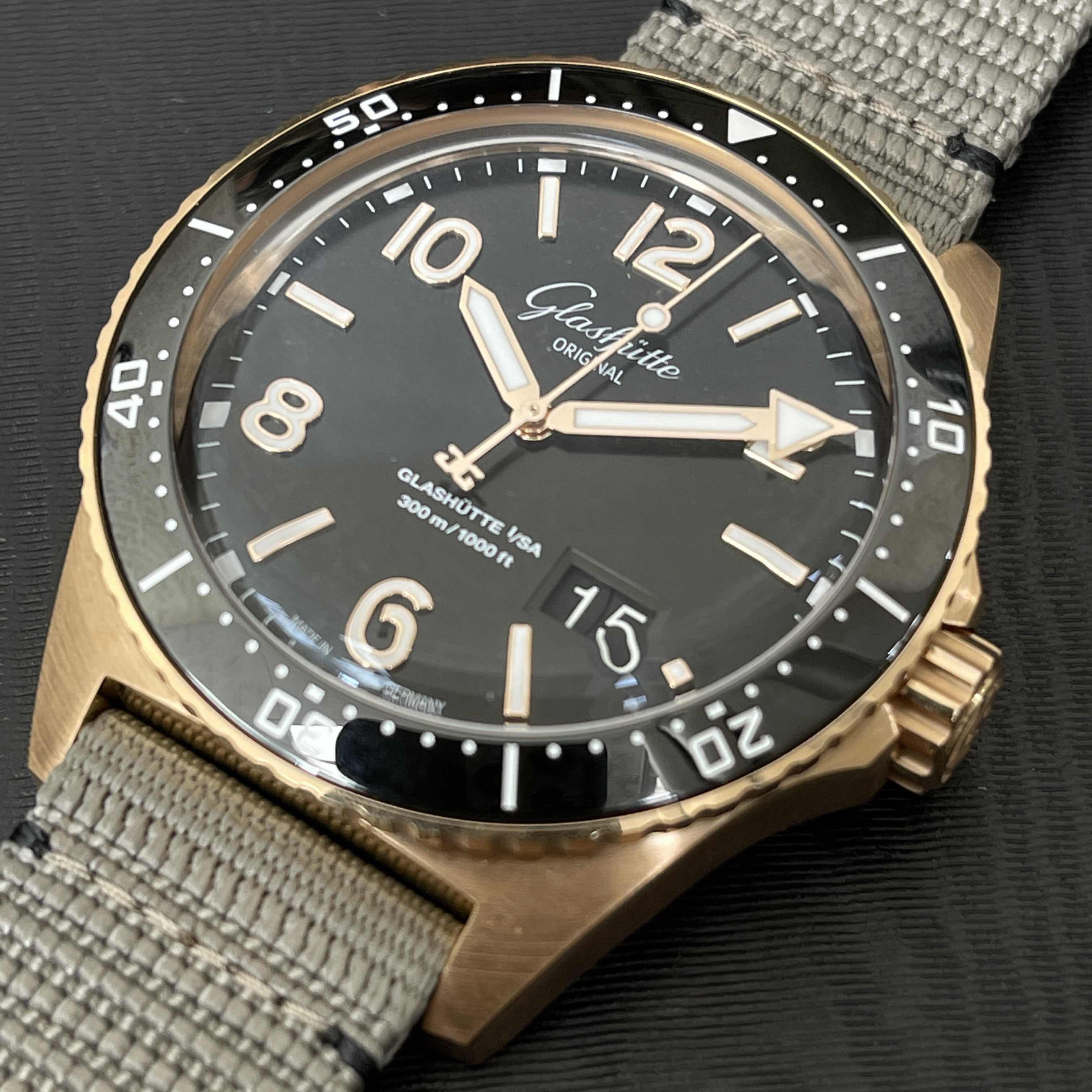 Glashutte 1-36-13-03-90-34 SPEZIALIST Automatic 18kt Rose Gold & Steel