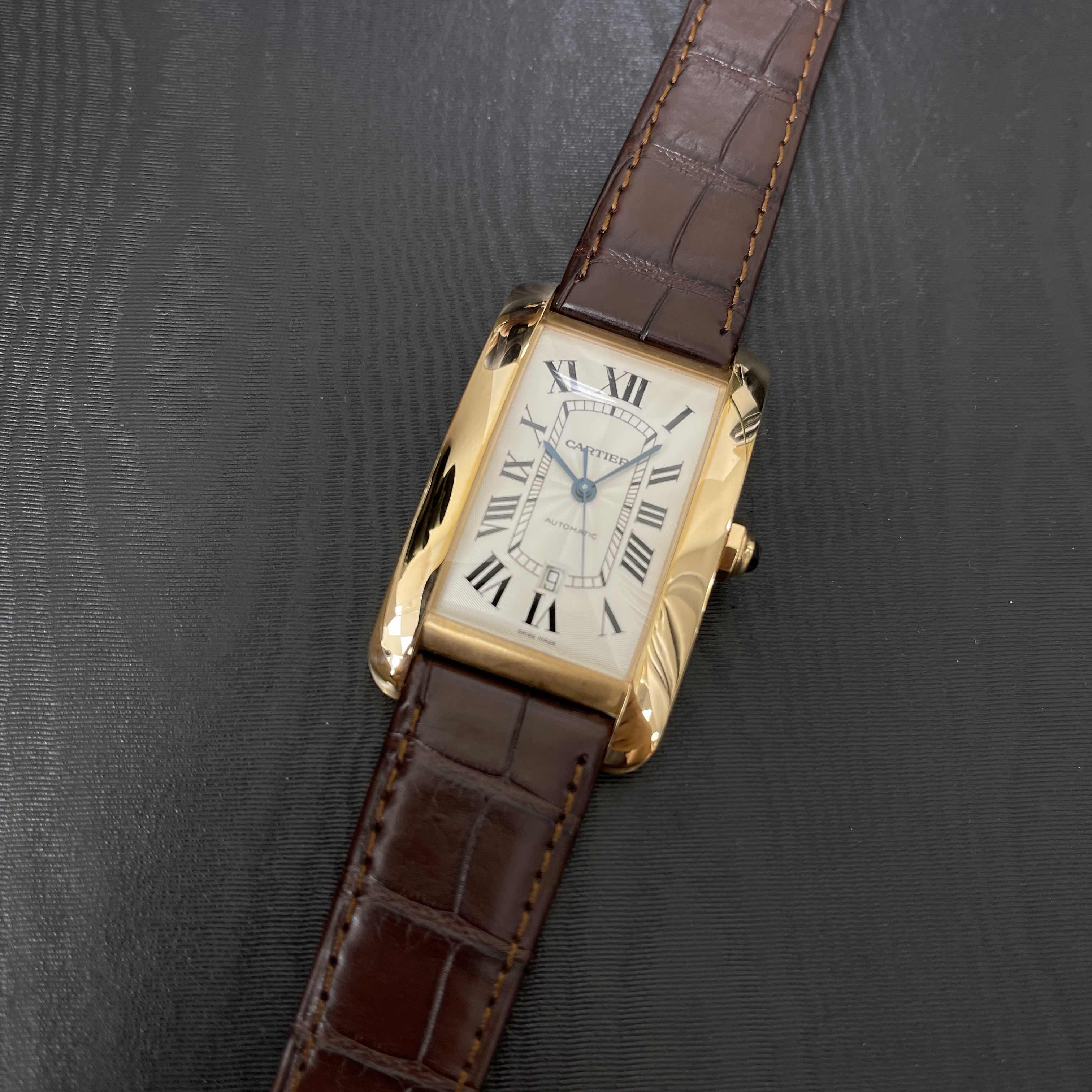 Cartier W2609856 TANK Automatic 18kt Rose Gold