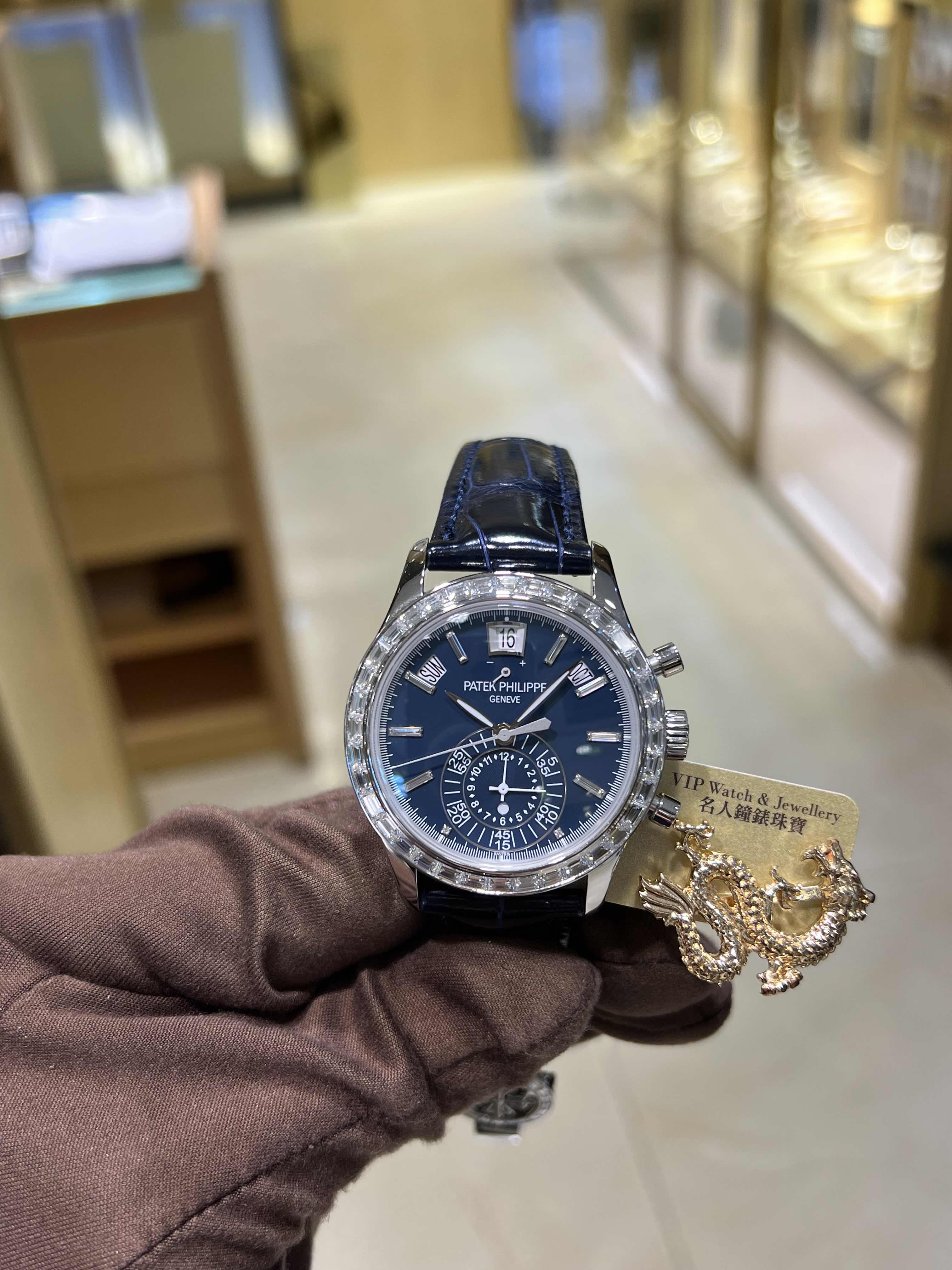 Patek Philippe 5961P-001 COMPLICATIONS Automatic 18kt White Gold & Diamond