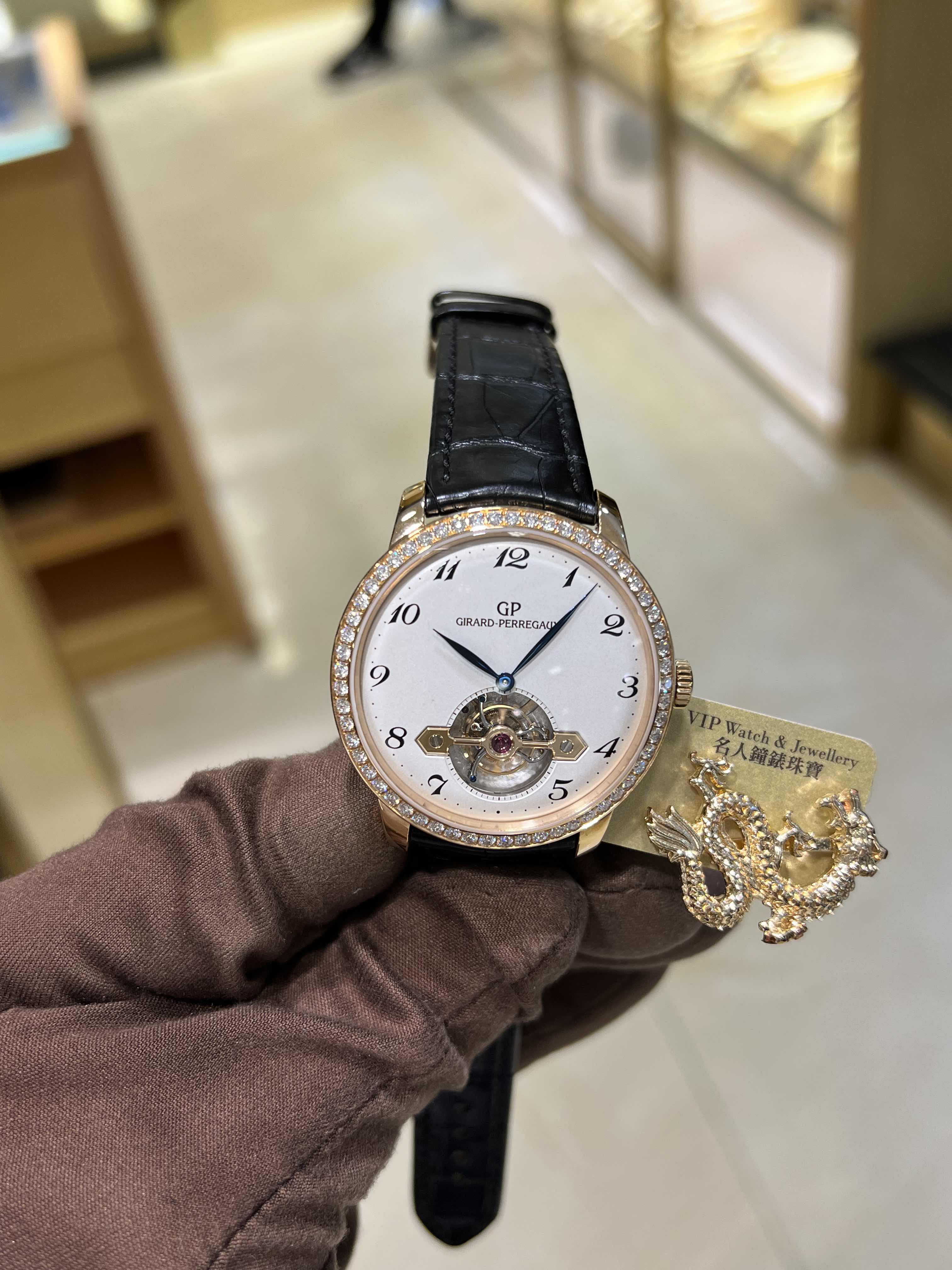 Girard Perregaux 99535D-52A-111-BK6A GIRARD-PERREGAUX 1966 Automatic 18kt Rose Gold & Diamonds