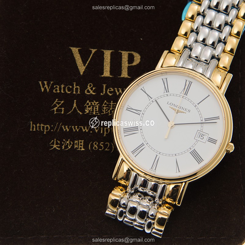 Longines L4.790.2.11.7 PRESENCE Quartz Gold & Steel
