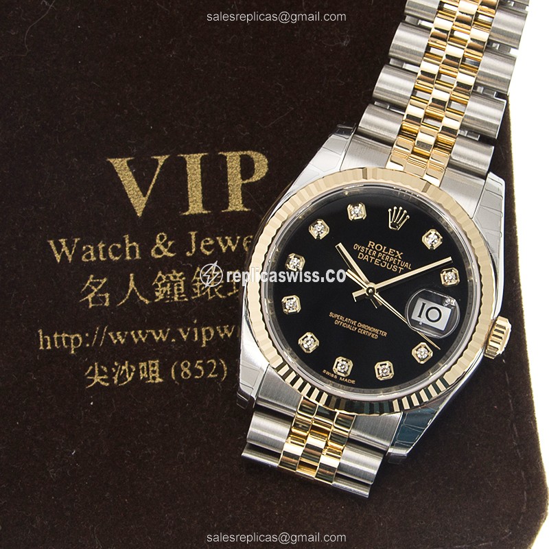 Rolex 116233G DATEJUST Automatic 18kt Gold & Diamond & Steel