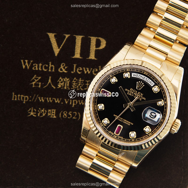 Rolex 118238ABK2RU DAY-DATE Automatic 18kt Yellow Gold