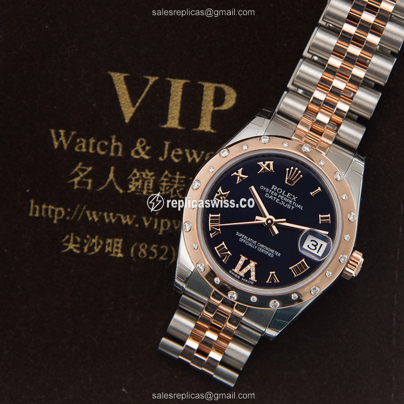 Rolex 178341PURVIDIA_J LADY DATEJUST Automatic 18kt Rose Magic & Diamond