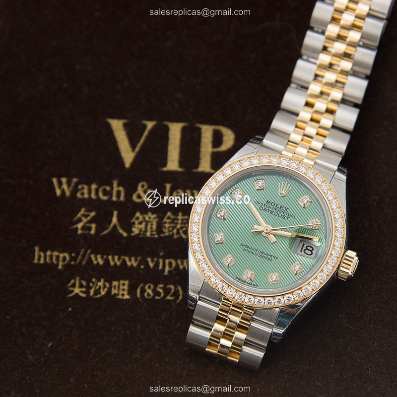 Rolex 279383RBR-GGN_J LADY DATEJUST Automatic 18kt Gold & Diamond & Steel
