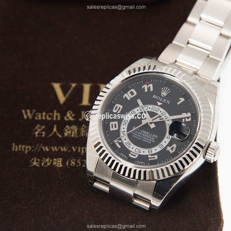 Rolex 326939BKAR_O SKY-DWELLER Automatic 18kt White Gold
