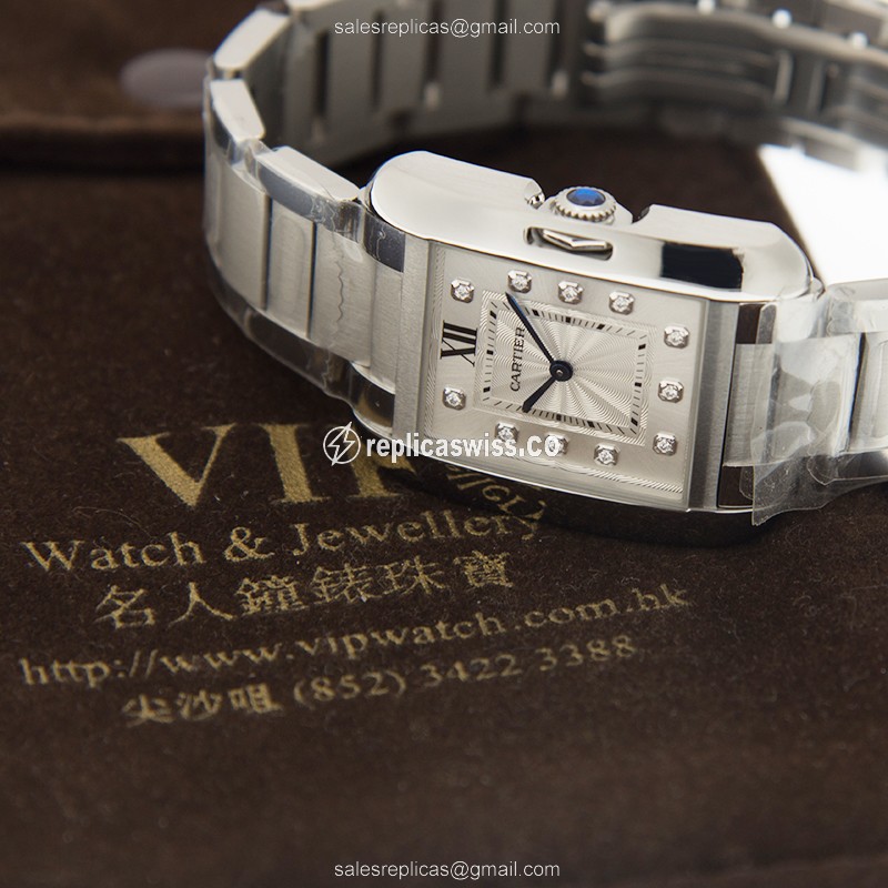 Cartier W4TA0004 TANK Quartz Stainless Steel