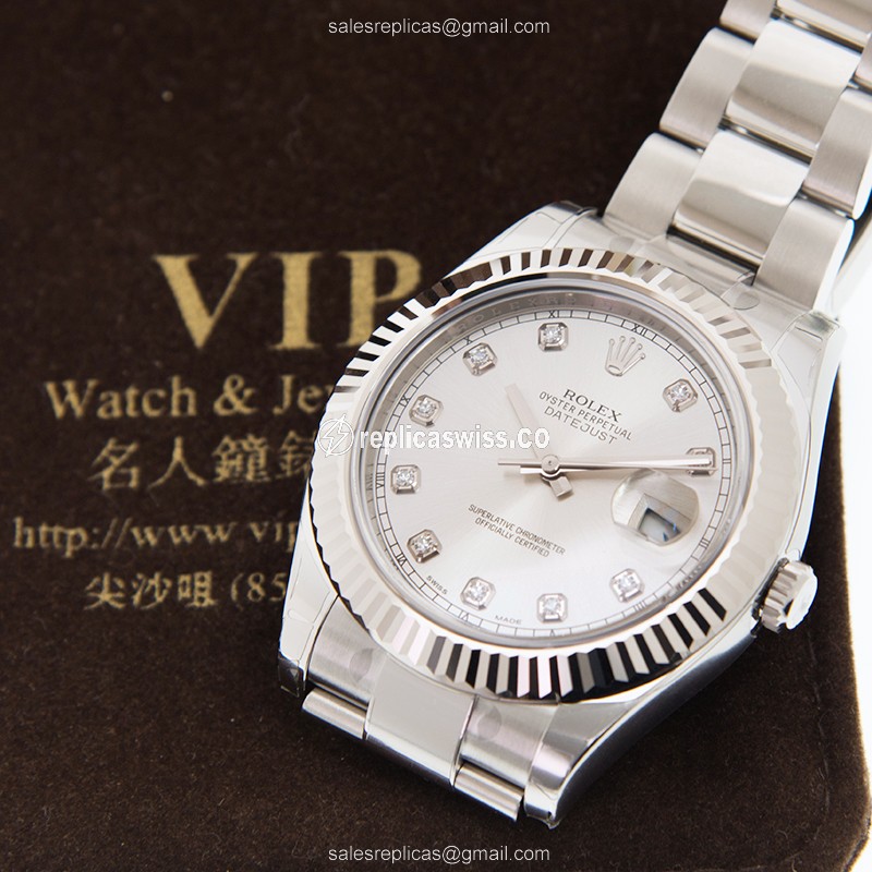 Rolex 116334G DATEJUST Automatic 18kt White Gold & Steel
