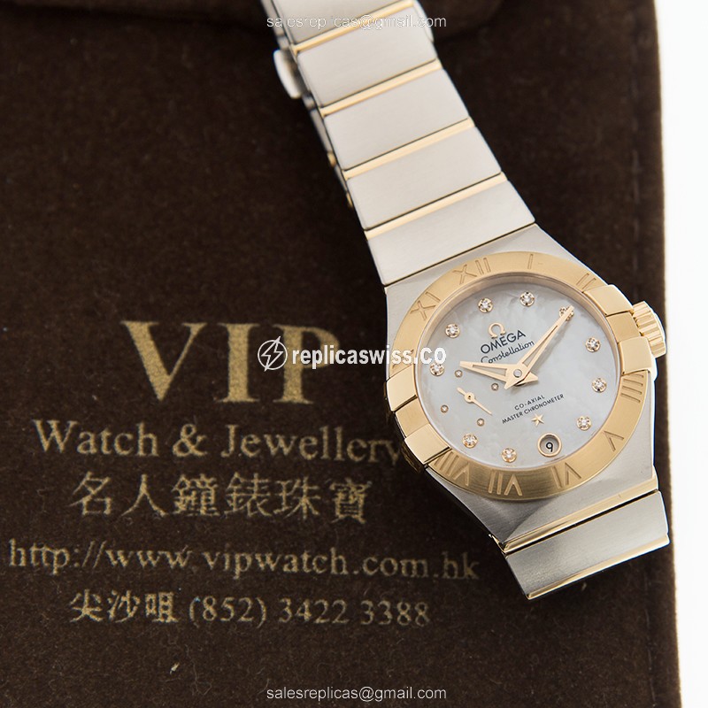 Omega 127.20.27.20.55.002 CONSTELLATION Automatic 18kt Gold & Steel
