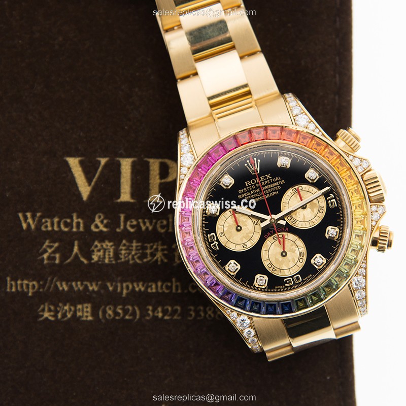 Rolex 116598RBOW-0001 DAYTONA Automatic 18kt Gold & Diamond & Steel