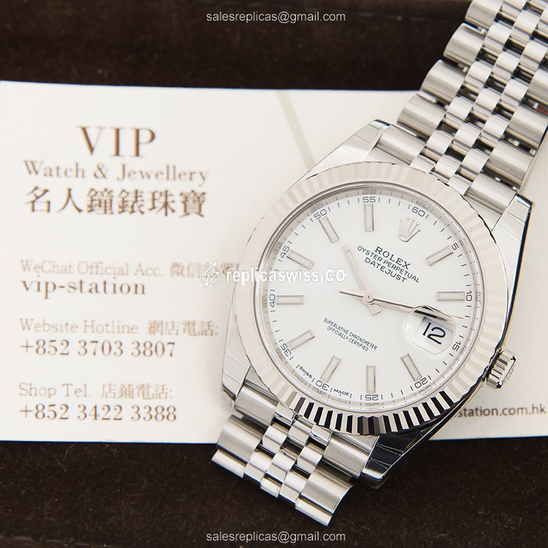 Rolex 126334-0010 DATEJUST Automatic 18kt White Gold & Steel
