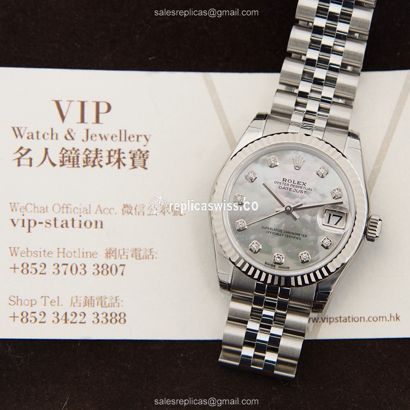 Rolex 178274-0042 LADY DATEJUST Automatic 18kt White Gold & Steel