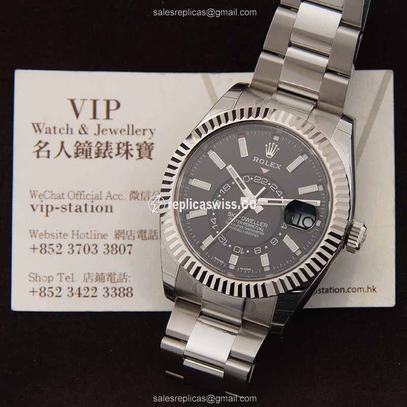 Rolex 326934-0005 SKY-DWELLER Automatic 18kt White Gold & Steel