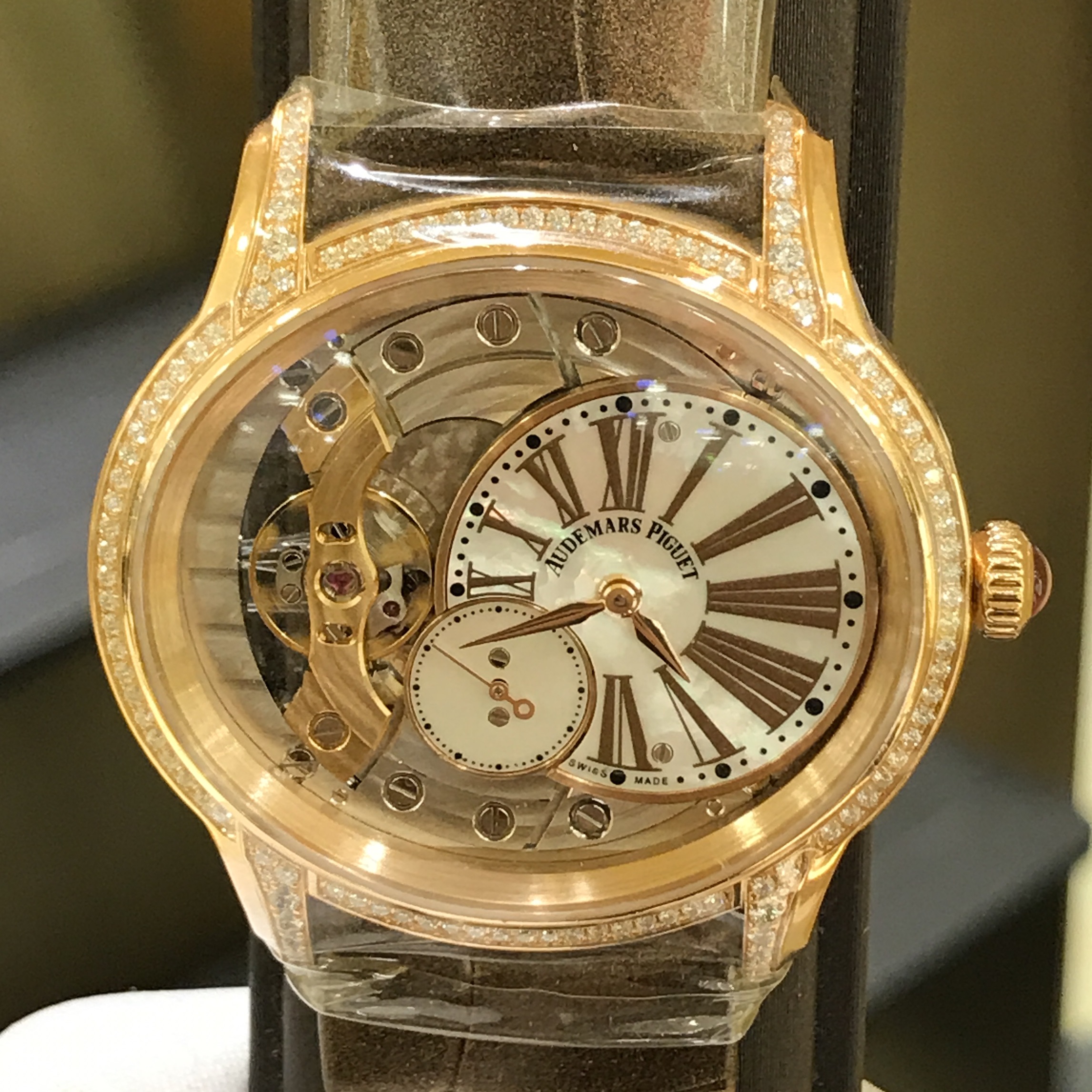 Audemars Piguet 77247OR.ZZ.A812CR.01 MILLENARY Manual Wind 18kt Rose Gold & Diamonds