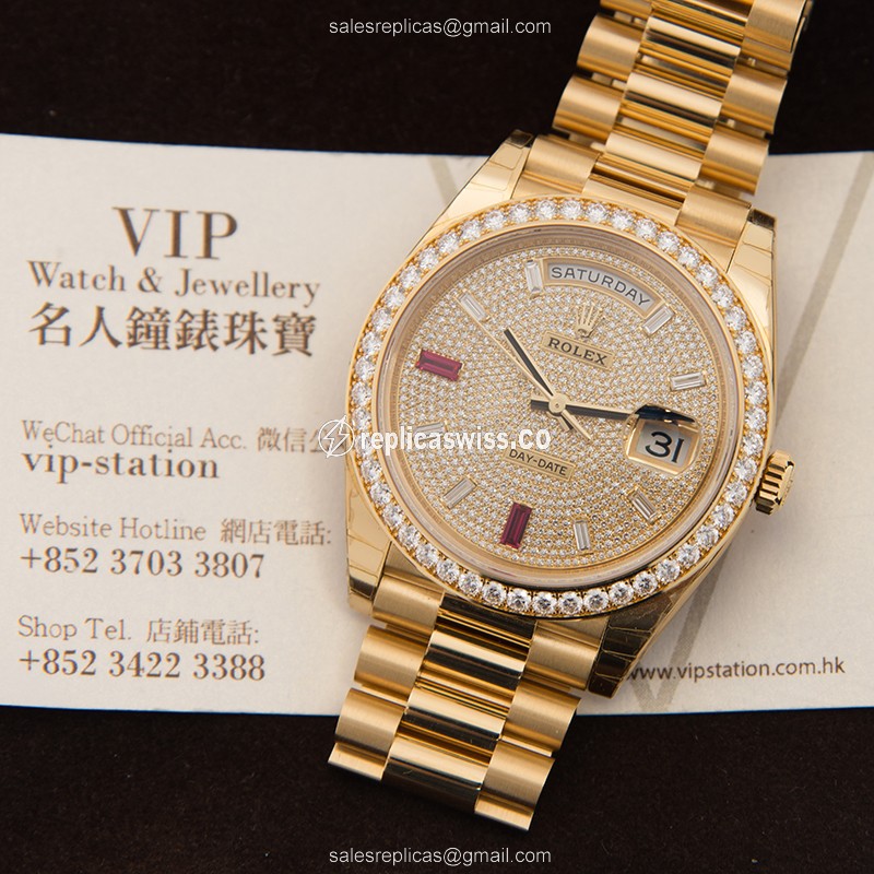 Rolex 228348RBR DAY-DATE Automatic 18kt Gold & Diamond