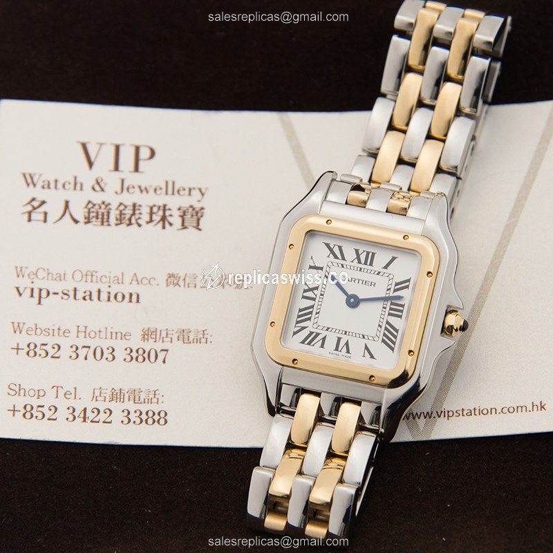 Cartier W2PN0007 PANTHeRE DE CARTIER Quartz 18kt Gold & Steel