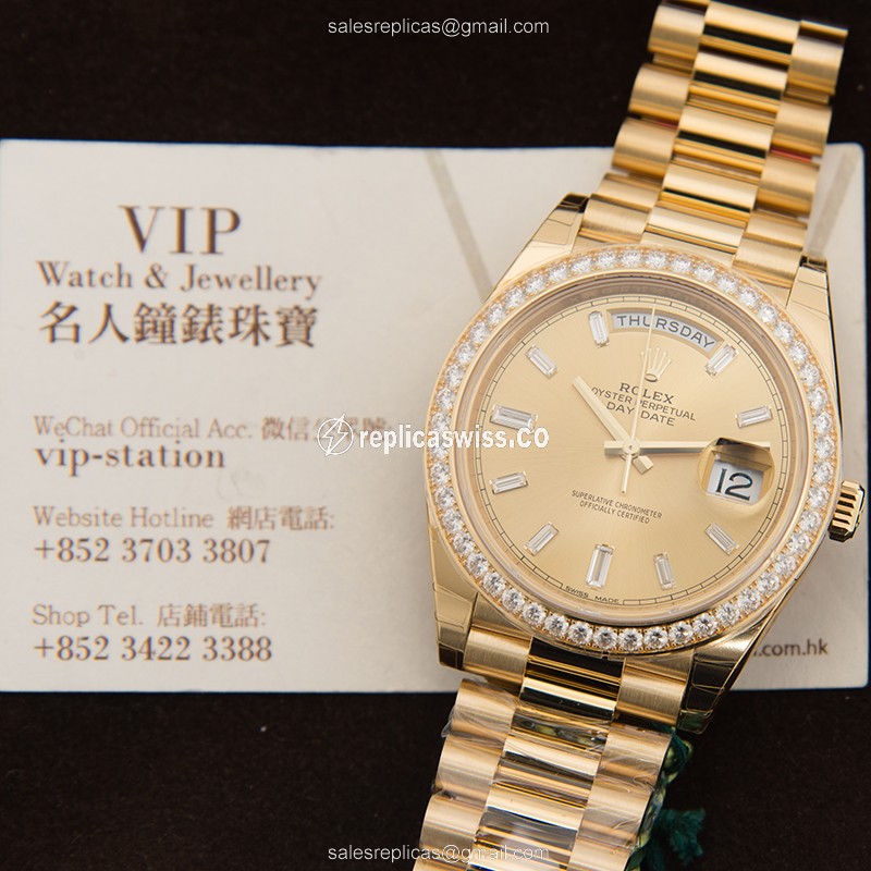 Rolex 228348RBR-0002 DAY-DATE Automatic 18kt Gold & Diamond
