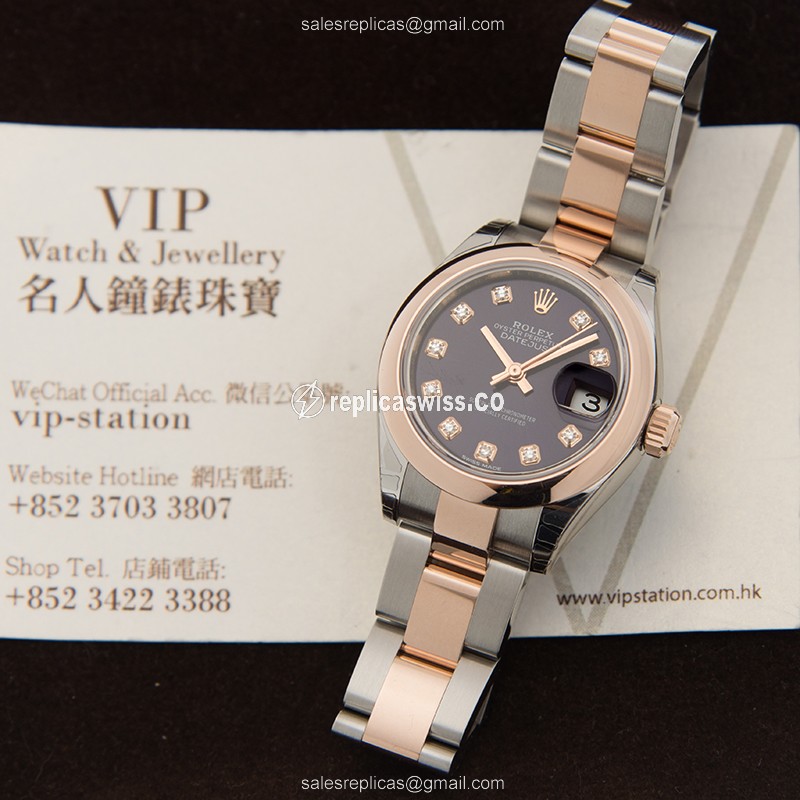 Rolex 279161-0016 LADY DATEJUST Automatic 18kt Rose Gold & Steel