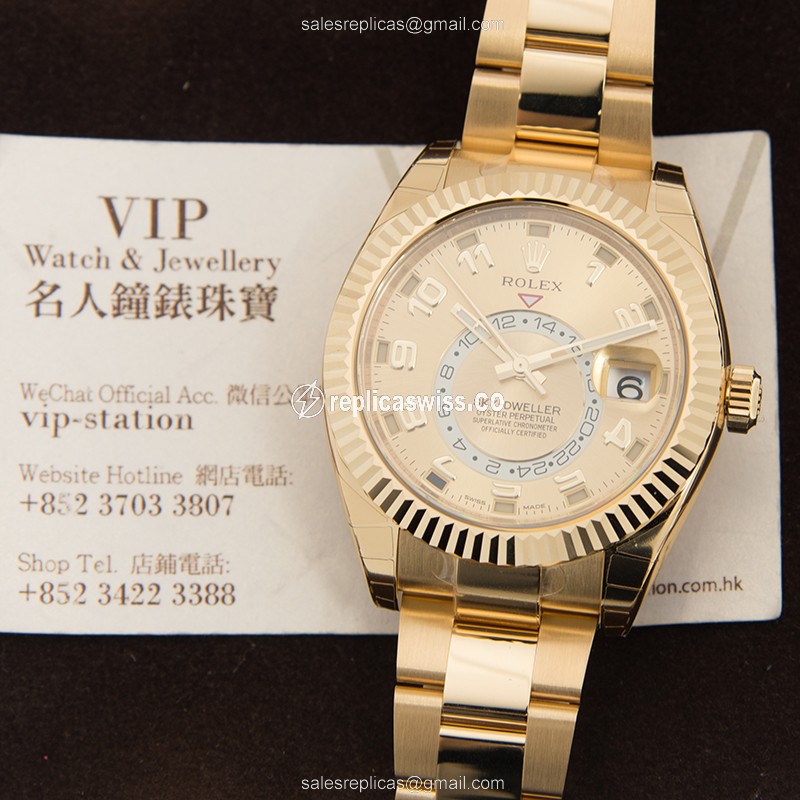Rolex 326938 SKY-DWELLER Automatic 18kt Yellow Gold