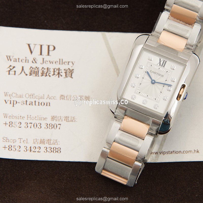 Cartier WT100032 TANK Quartz Stainless Steel