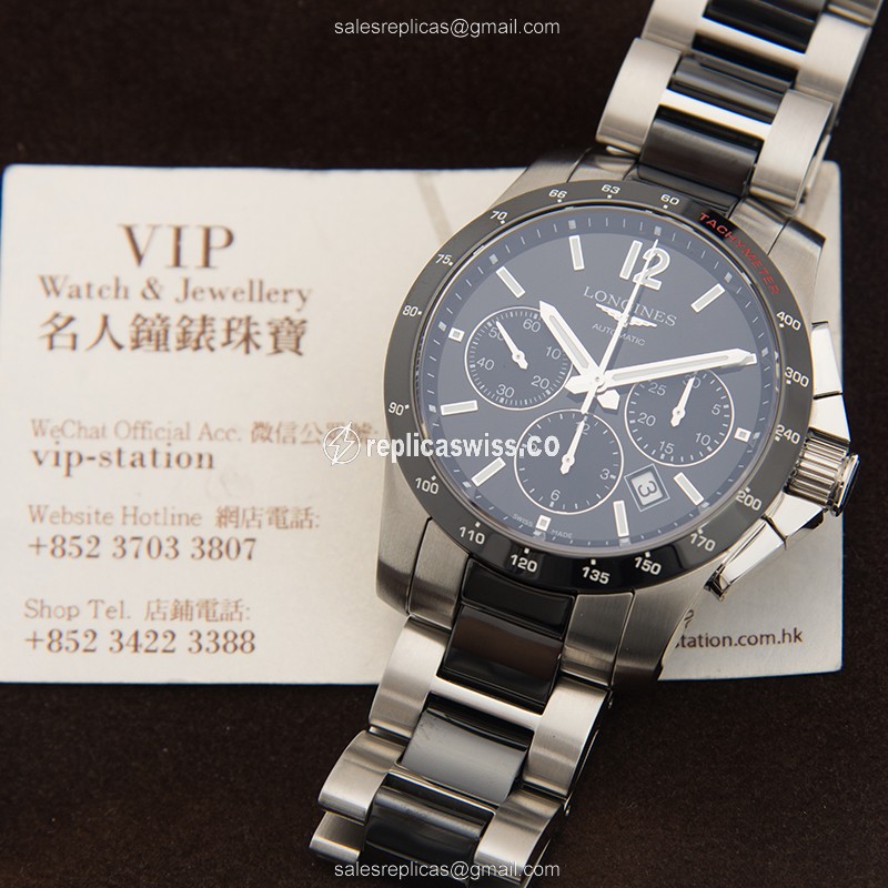 Longines L2.744.4.56.7 CONQUEST Automatic Ceramic & Steel