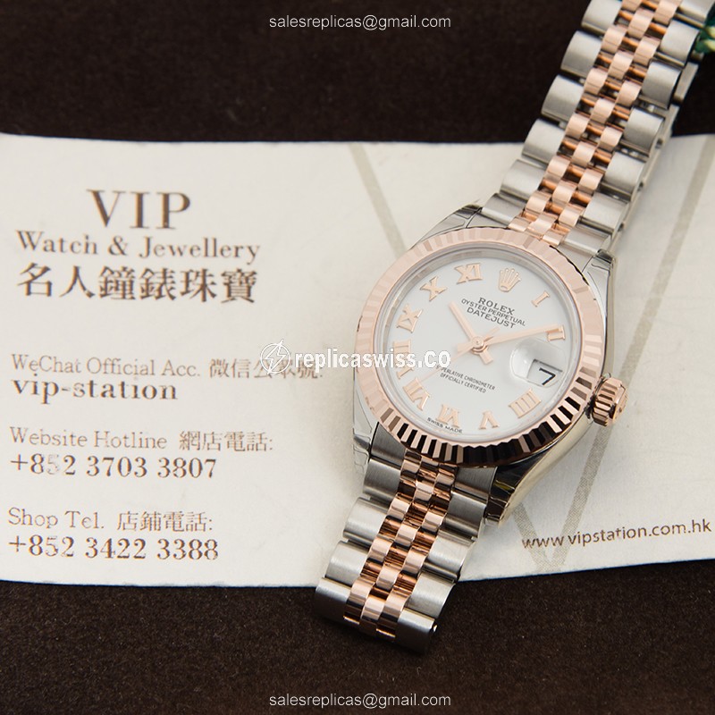 Rolex 279171WTRN_J LADY DATEJUST Automatic 18kt Rose Gold & Steel