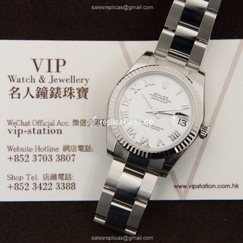 Rolex 178274WTRN_O DATEJUST Automatic 18kt White Gold & Steel