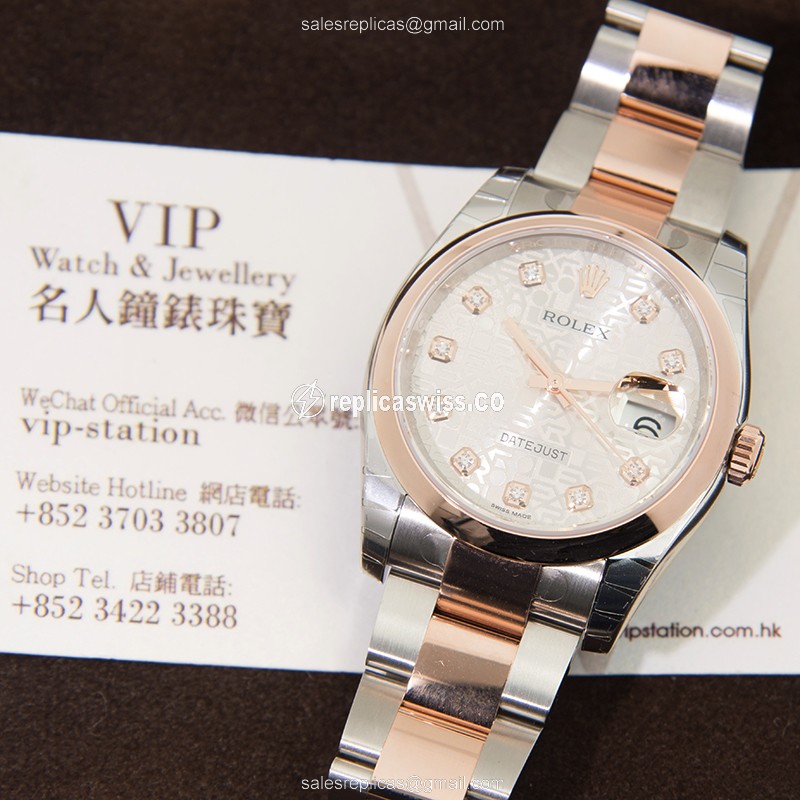 Rolex 116201J DATEJUST Automatic 18kt Rose Gold & Steel