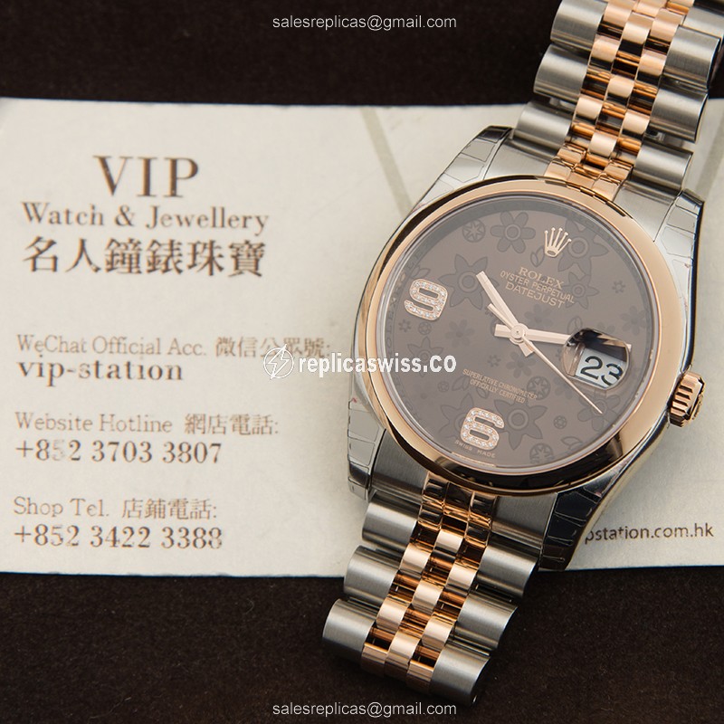 Rolex 116201 DATEJUST Automatic 18kt Rose Gold & Steel