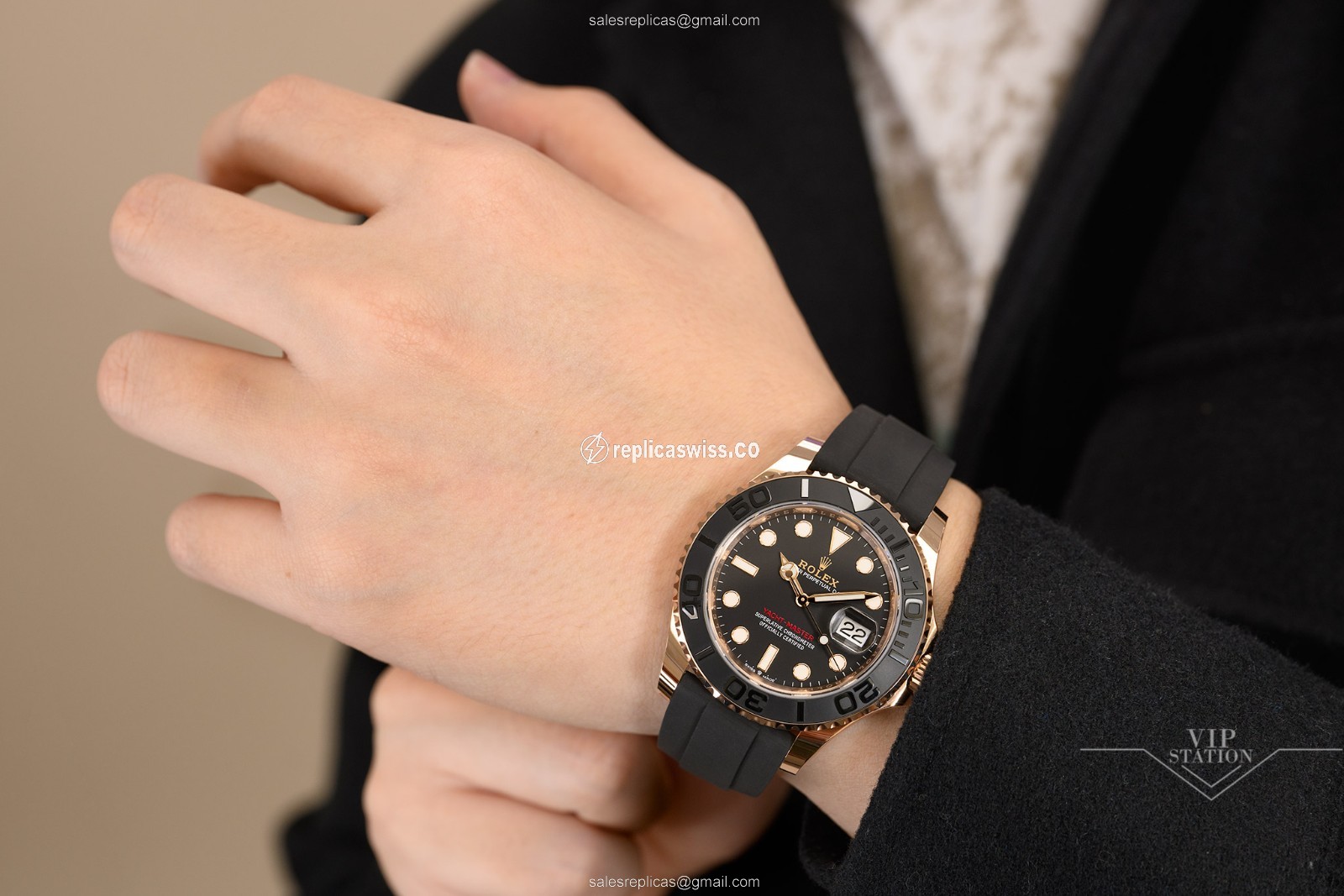 Rolex 126655-0002 YACHT MASTER Automatic 18kt Rose Gold