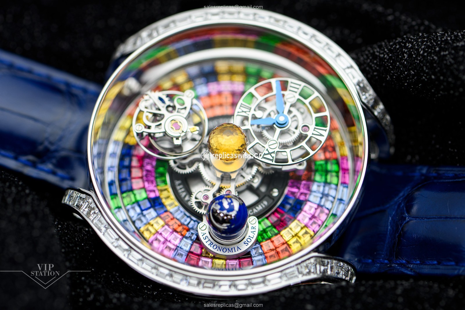 Jacob & Co AS800.30.BD.UC.ABALA ASTRONOMIA SOLAR Manual Wind 18kt White Gold & Diamond