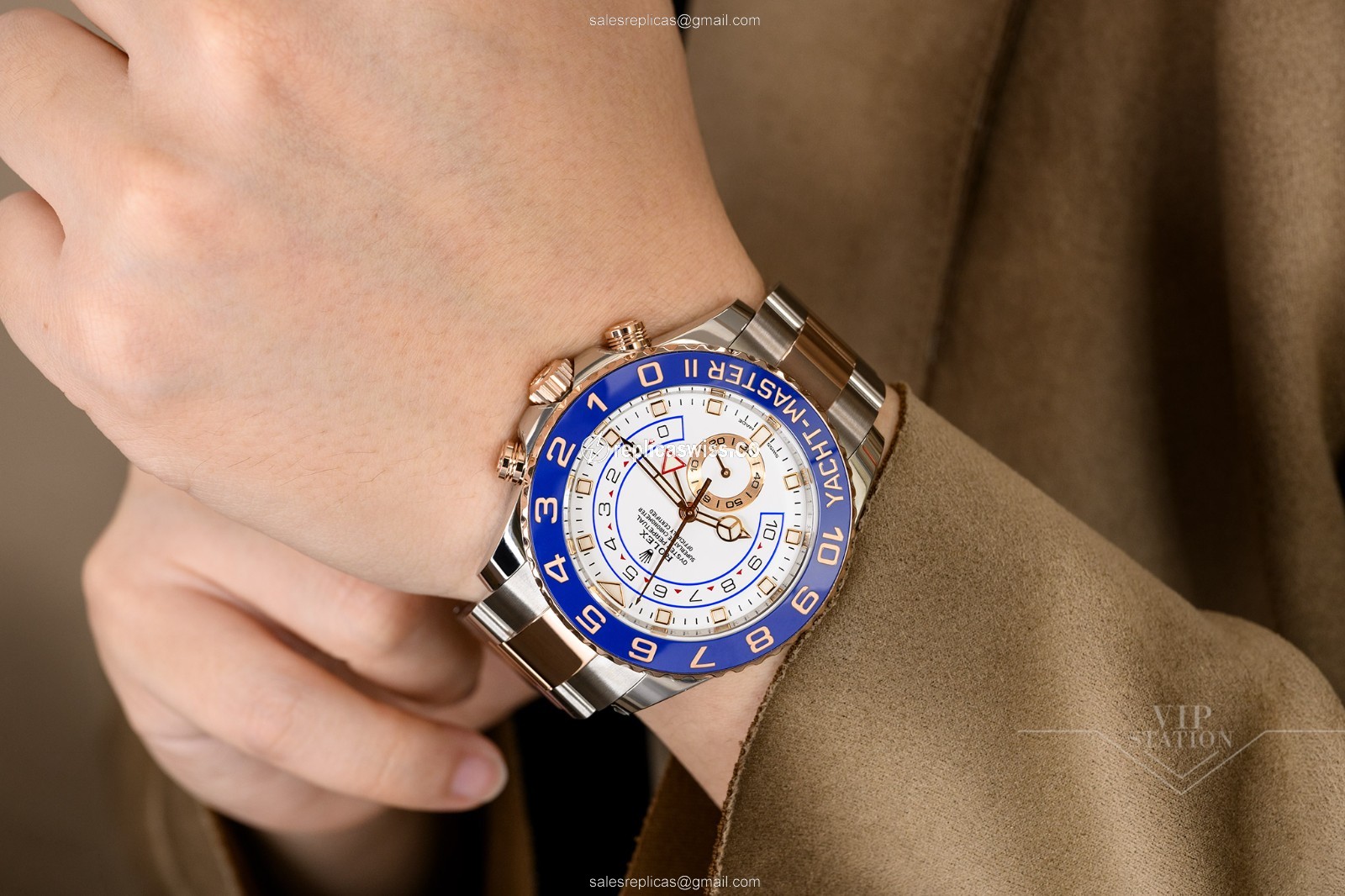 Rolex 116681-0002 YACHT MASTER II Automatic 18kt Rose Gold & Steel