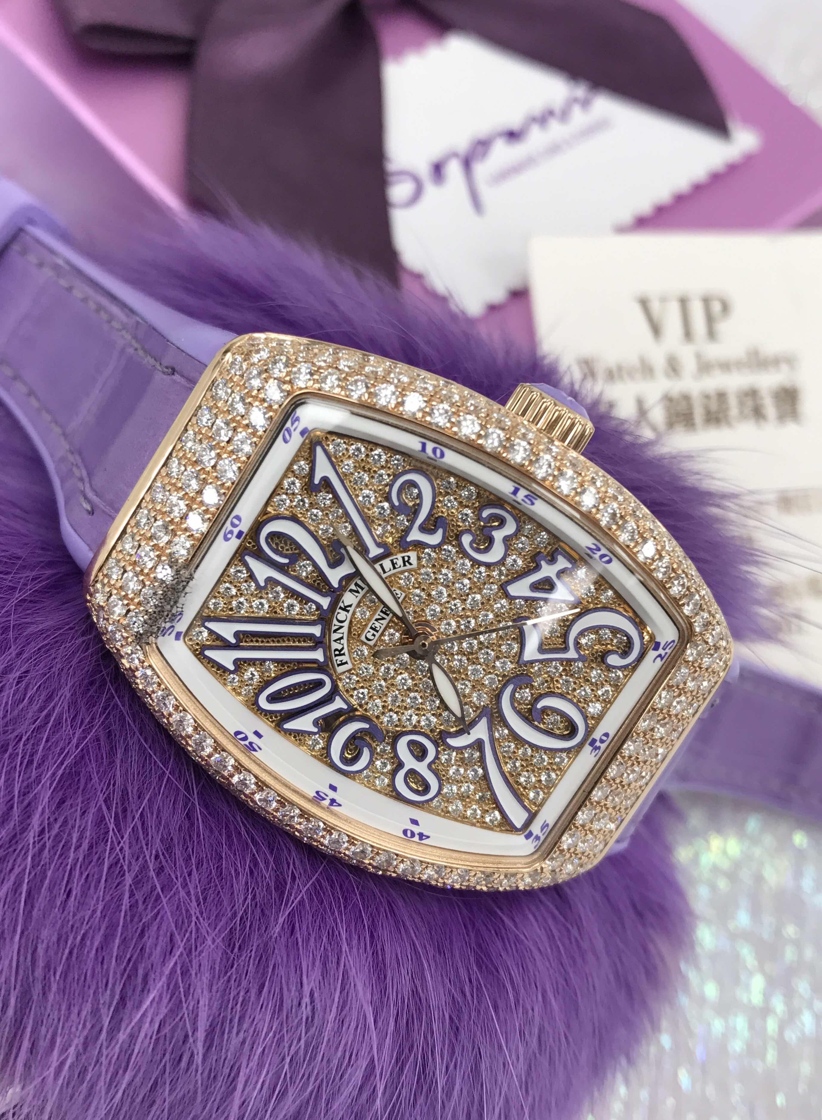 Franck Muller V 29 SC AT FO D CD (5N.VL) VANGUARD Automatic 18kt Rose Gold & Diamonds