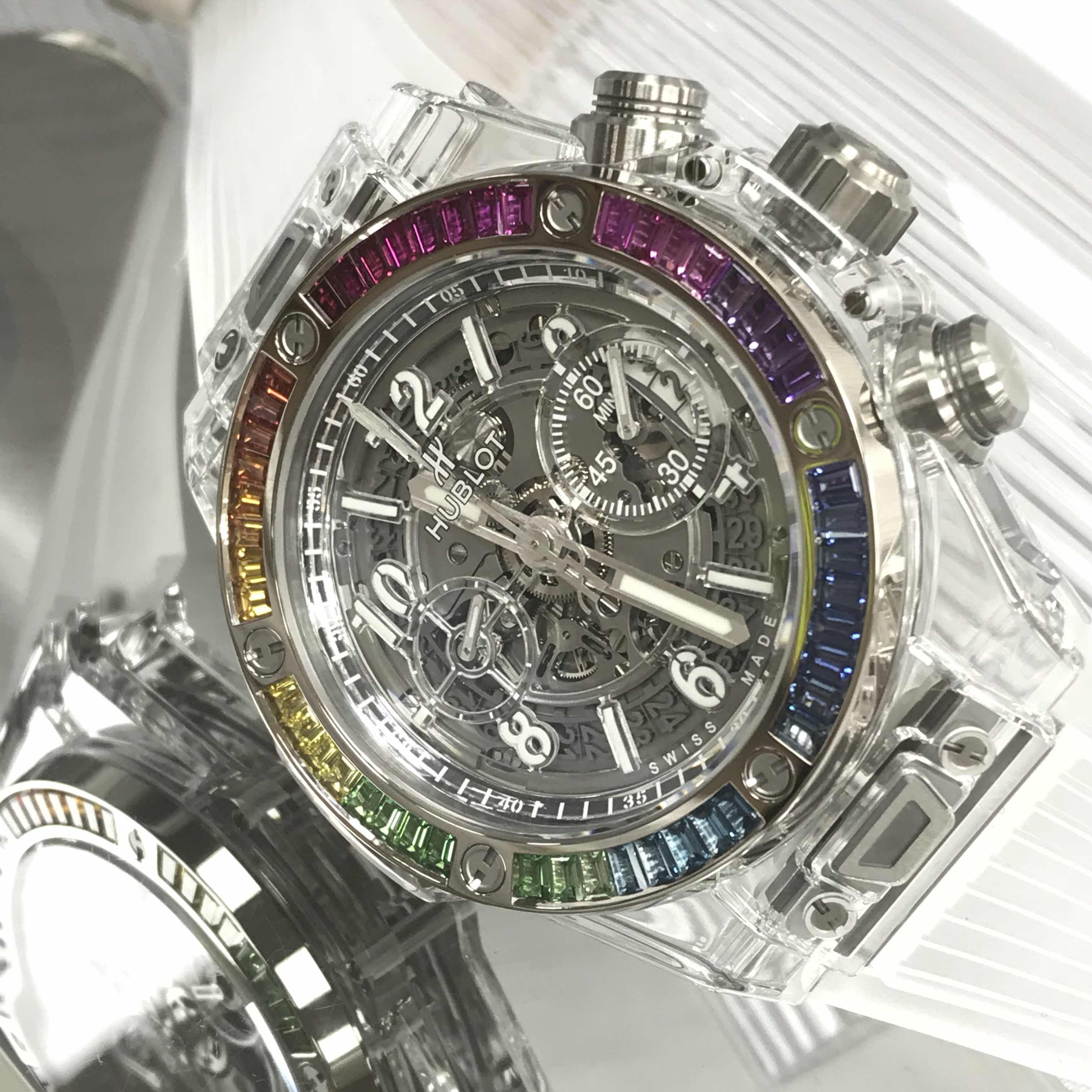 Hublot 411.JX.4803.RT.4099 BIG BANG Automatic 18kt White Gold & Diamond