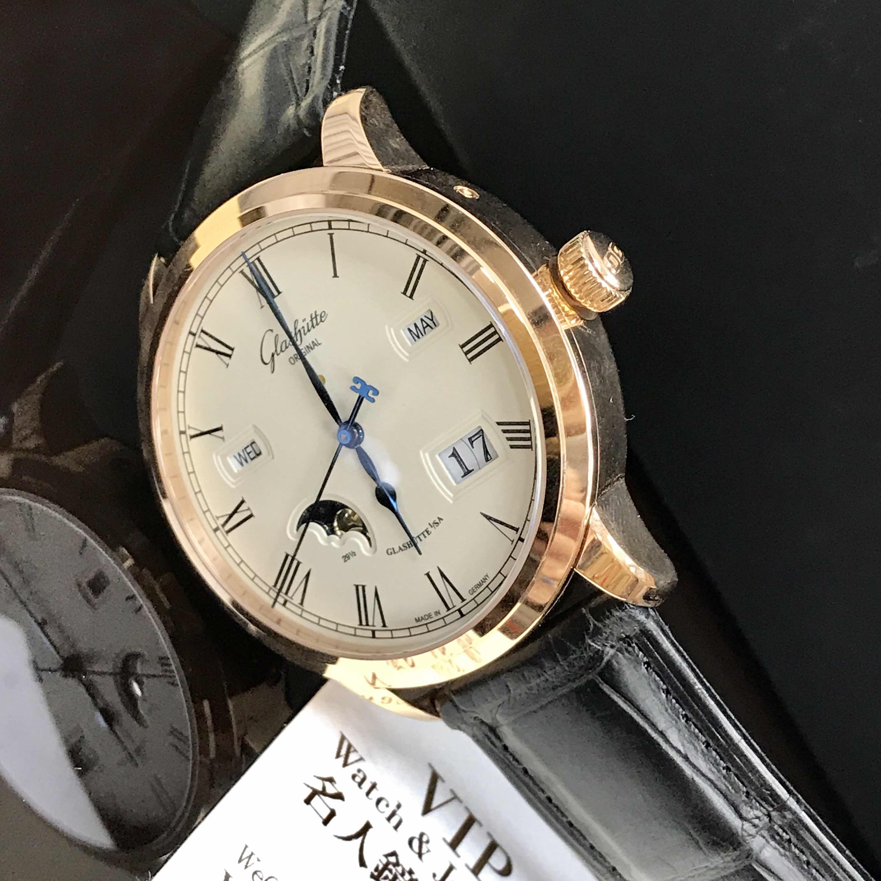 Glashutte 100-02-22-05-05 SENATOR MANUAL WINDING SKELETONIZED Automatic 18kt Rose Gold