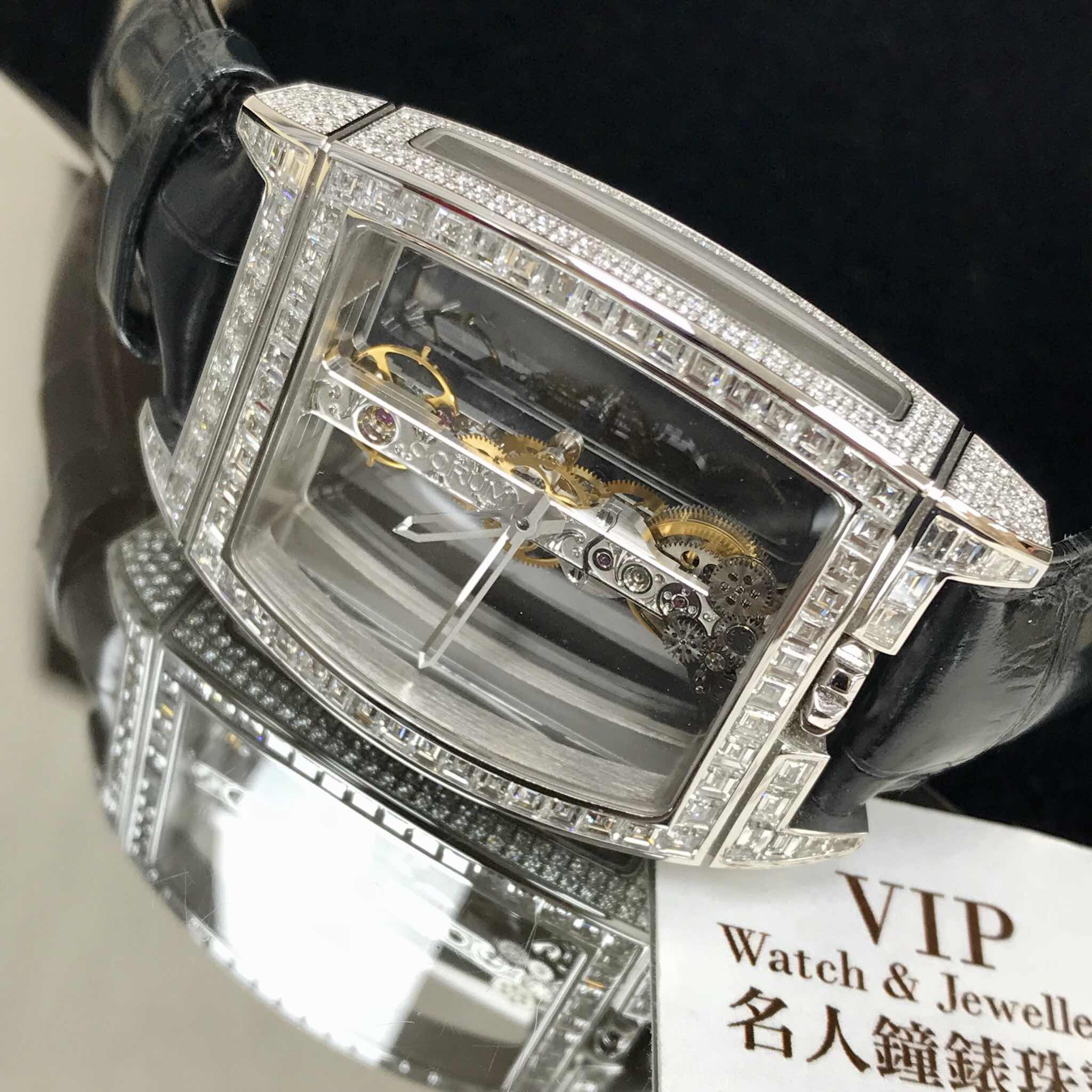 Corum 113.169.69/0001 0000 BRIDGE Manual Wind 18kt White Gold & Diamond