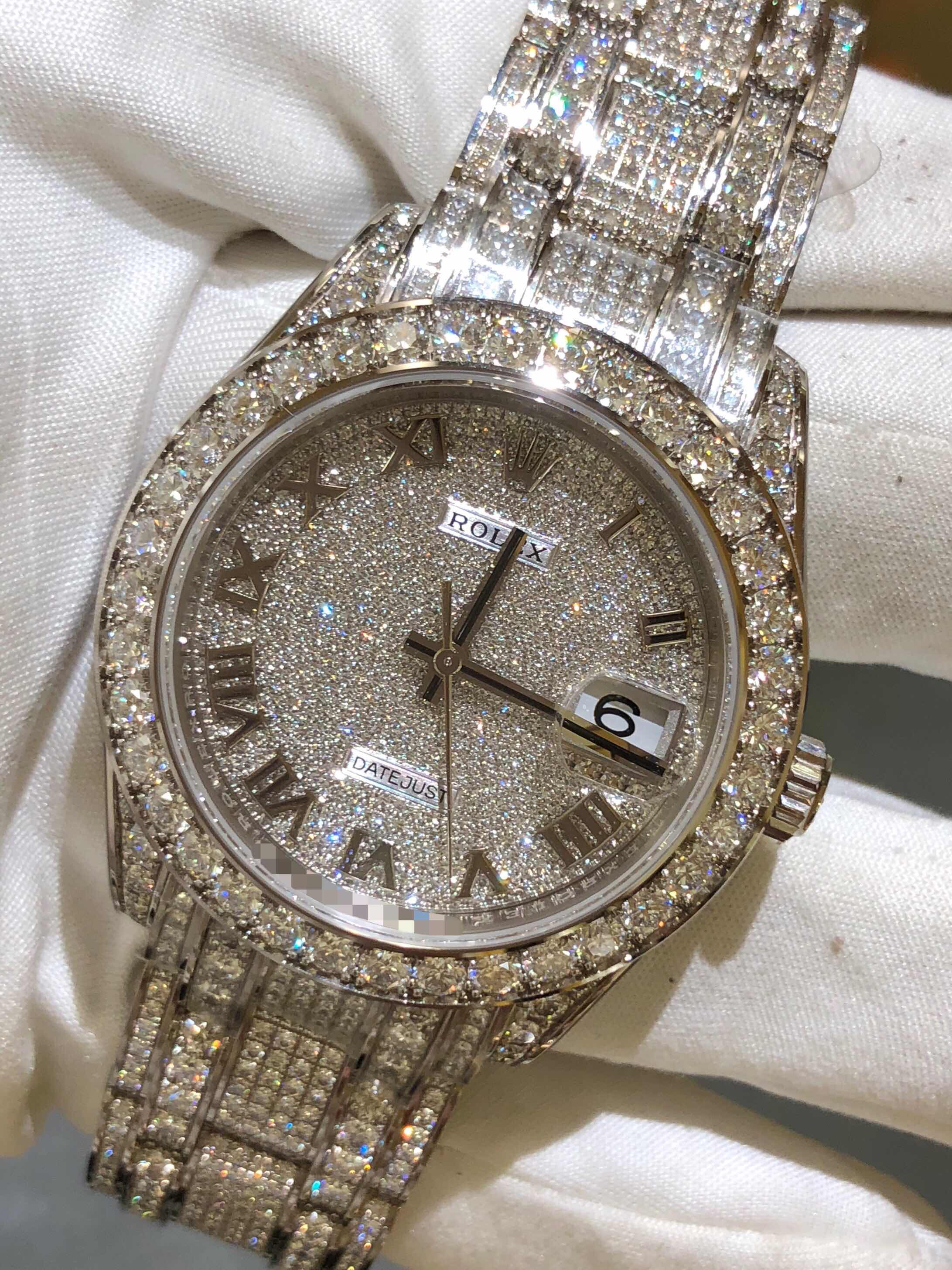 Rolex 86409RBR-SVRN DATEJUST Automatic 18kt White Gold & Diamond