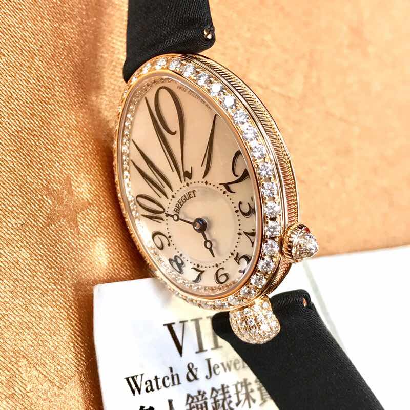 Breguet 8928BR/5W/844/DD0D REINE DE NAPLES Automatic 18kt Rose Gold & Diamonds