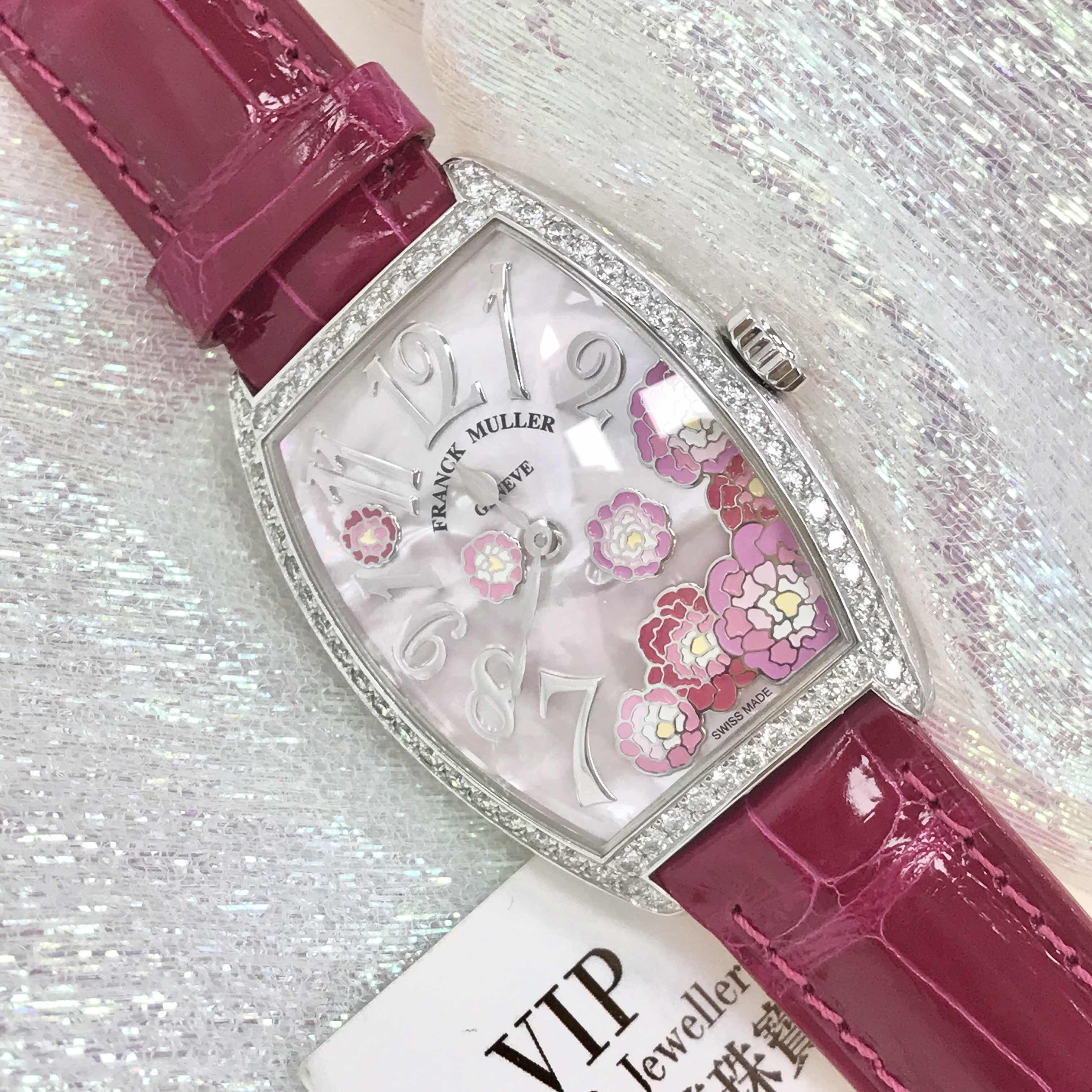 Franck Muller 2852 QZ REL MOP RS D 1R(AC) CINTREE CURVEX Quartz Stainless Steel & Diamonds
