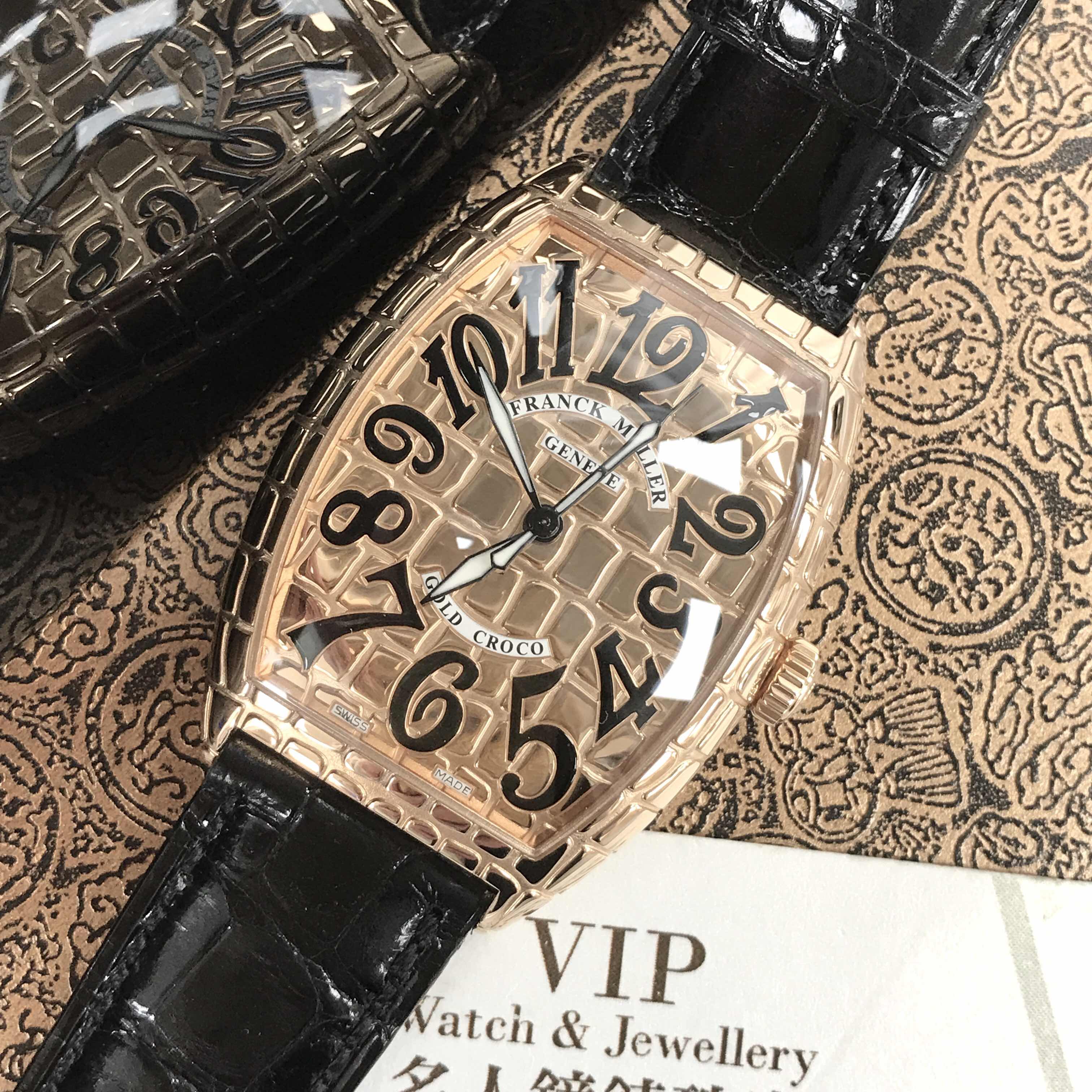 Franck Muller 6850 B SC GOLD CRO (5N) CINTREE CURVEX Automatic 18kt Rose Gold