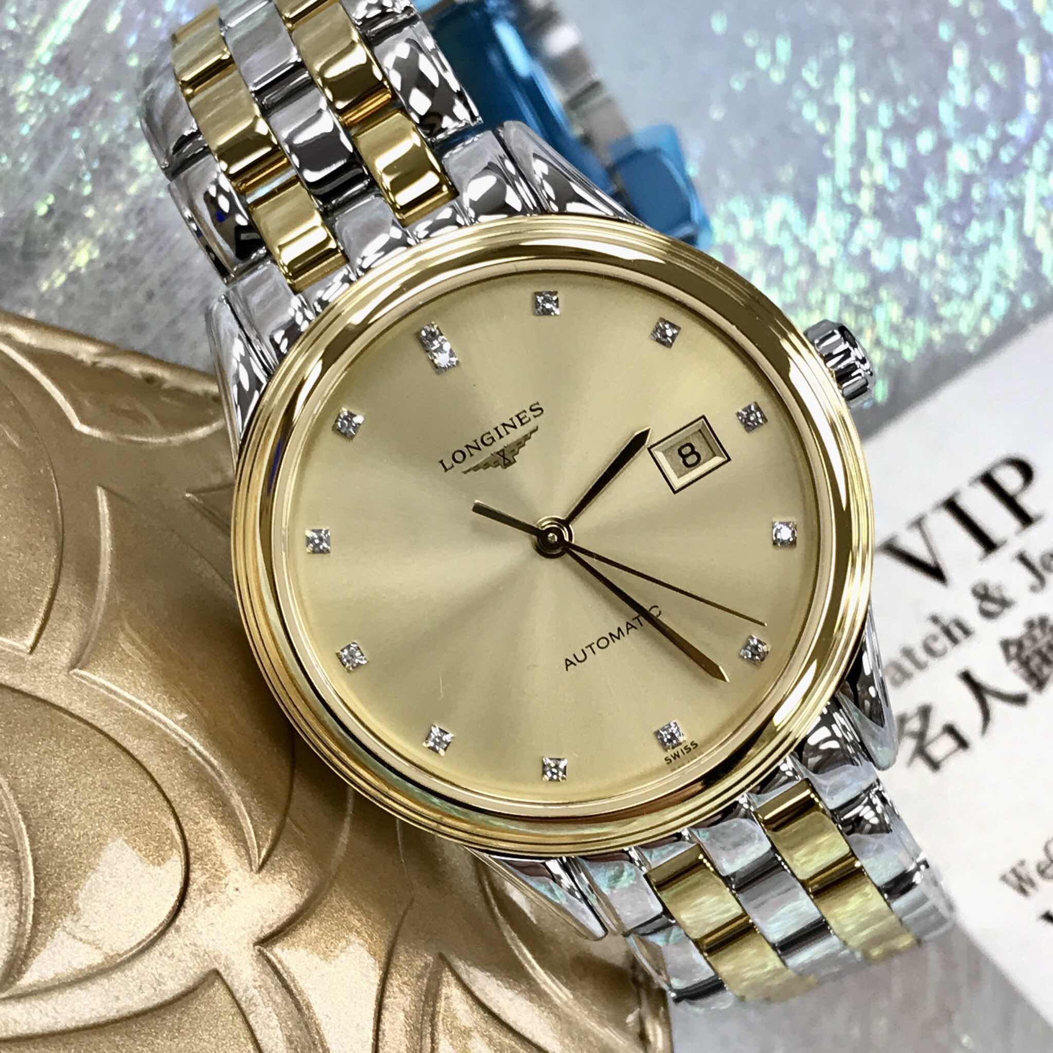 Longines L4.374.3.37.7 FLAGSHIP Automatic PVD Gold