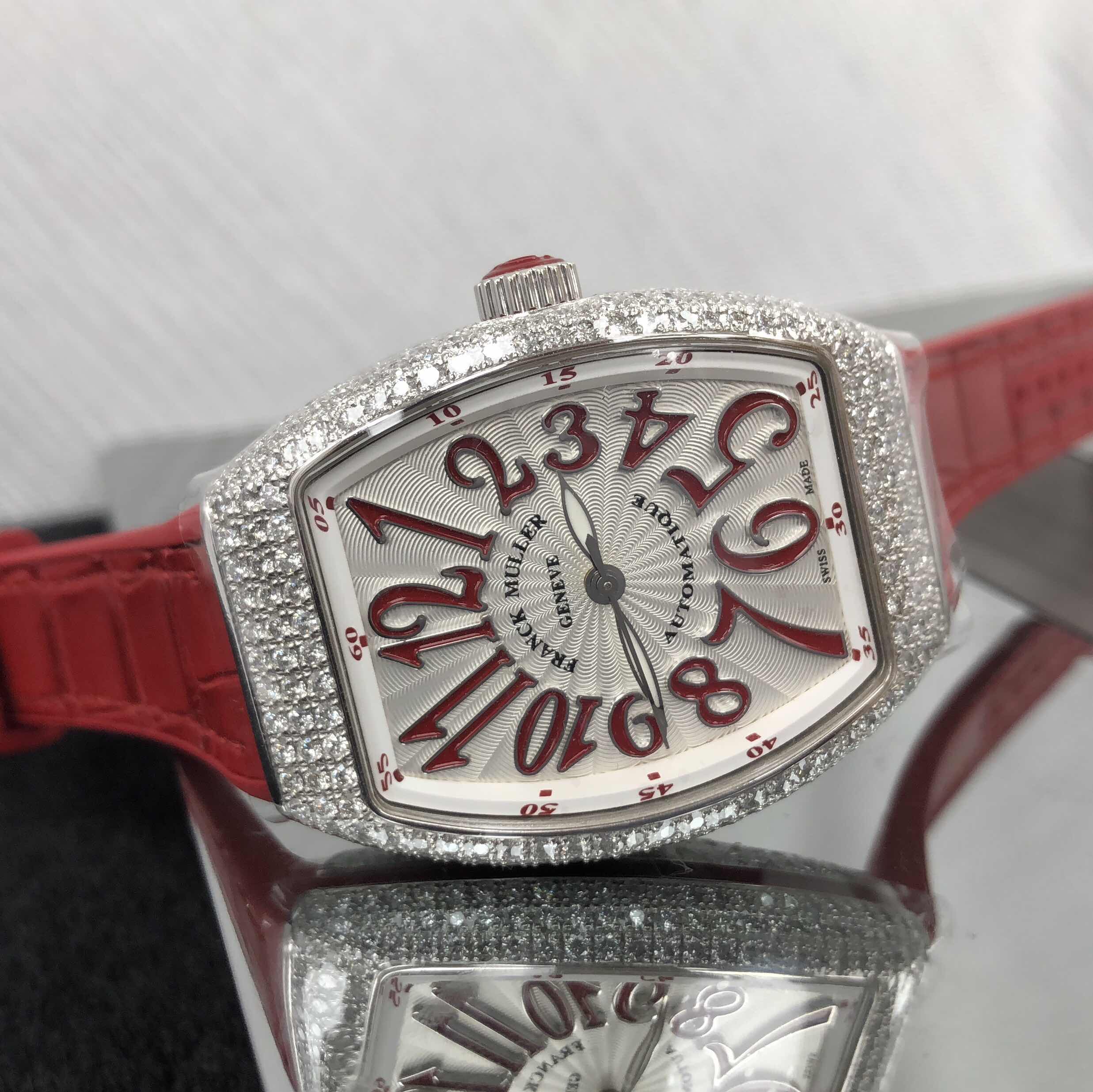 Franck Muller V 32 SC AT FO D (AC.RG) VANGUARD Automatic Stainless Steel & Diamonds
