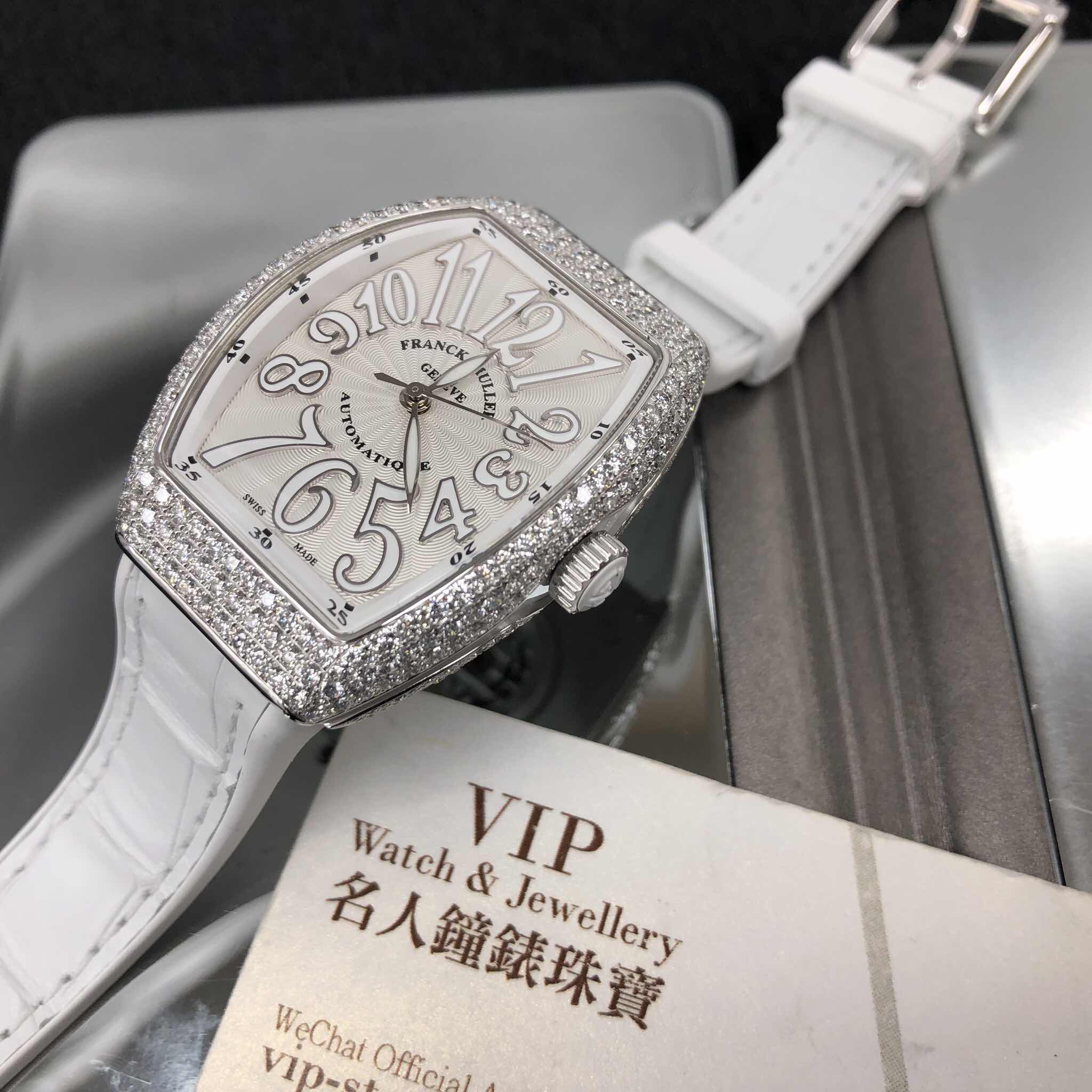 Franck Muller V 32 SC AT FO D (AC.BC) VANGUARD Automatic Stainless Steel & Diamonds