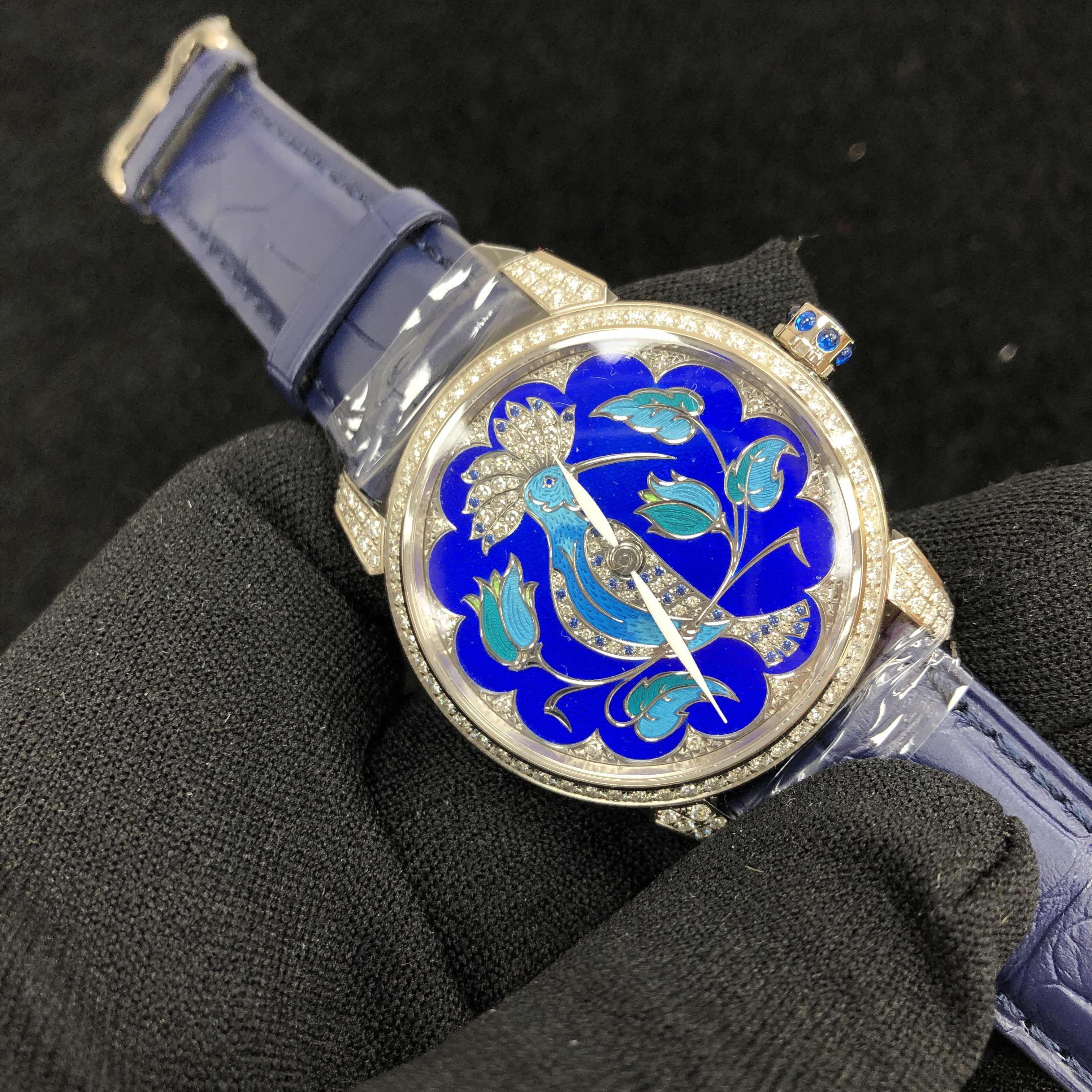 Ulysse Nardin 8150-112/HUP CLASSIC Automatic 18kt White Gold & Diamond