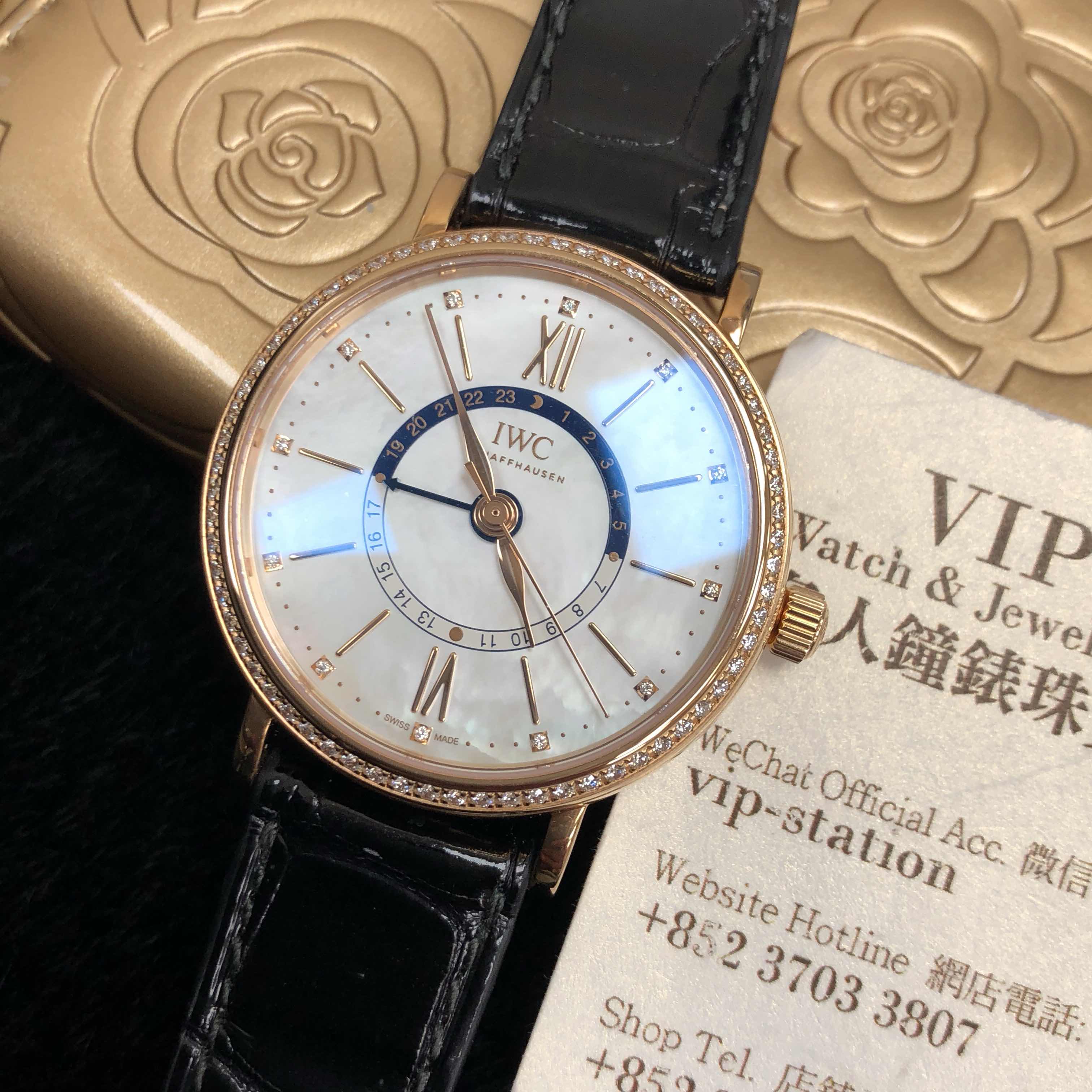 IWC IW459102 PORTOFINO Automatic 18kt Rose Gold & Diamonds
